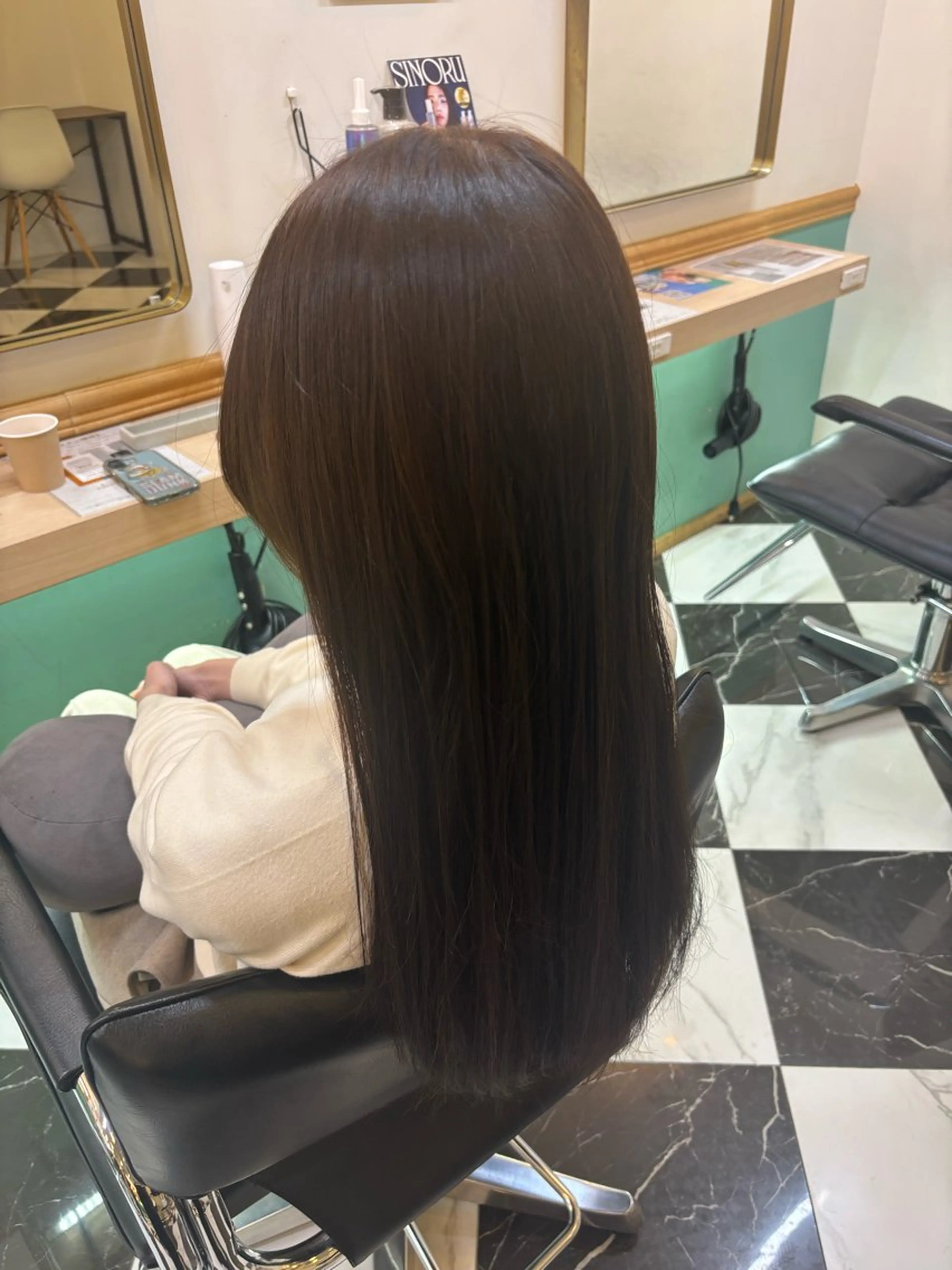 ロング カラー ﾌｸﾀﾞ ﾚﾝのヘアスタイル