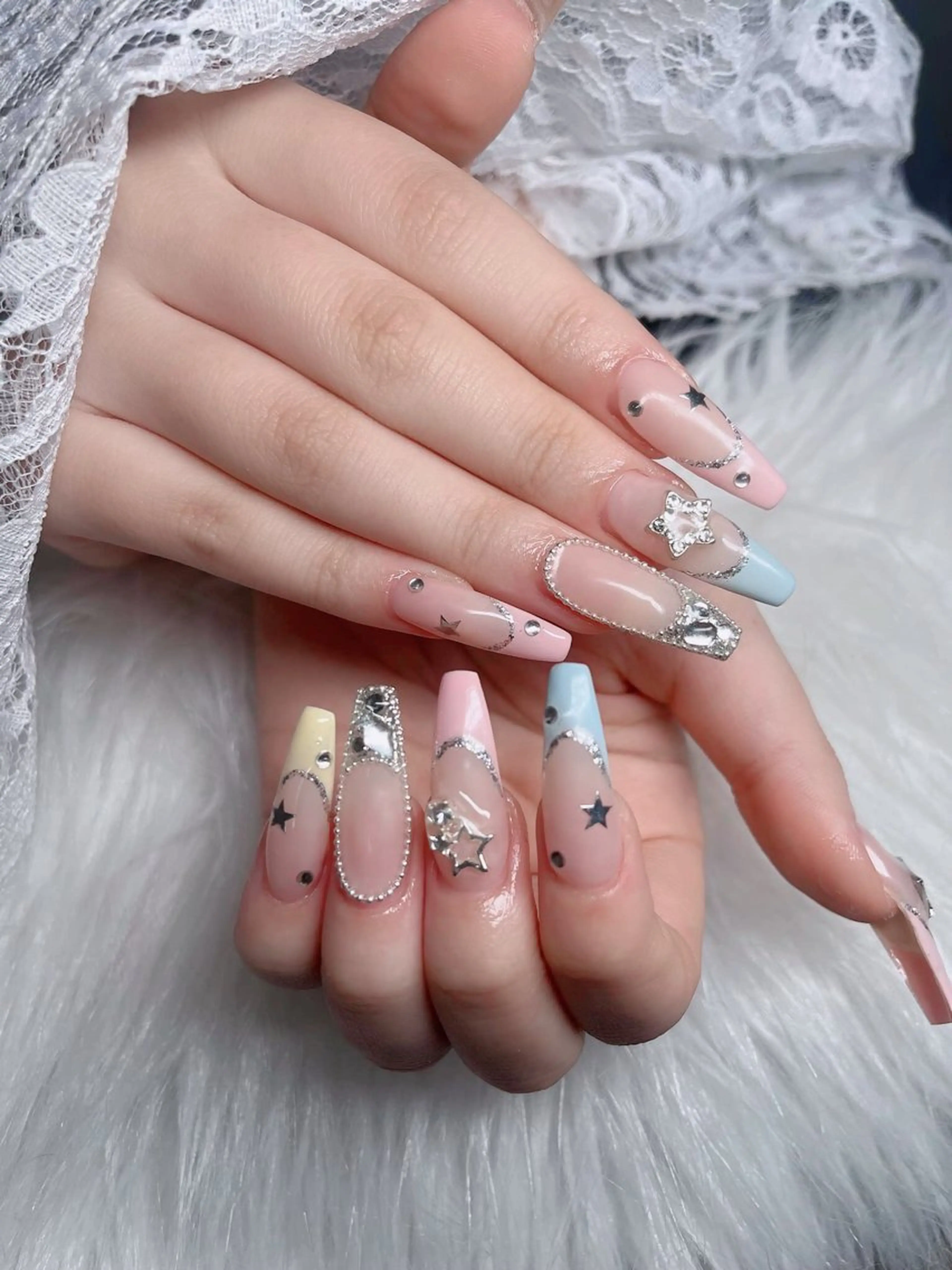 ネイル アートネイル 成人式 ジェルネイル ニュアンスネイル 夏ネイル ハンドネイル neco H.babynailのネイルデザイン