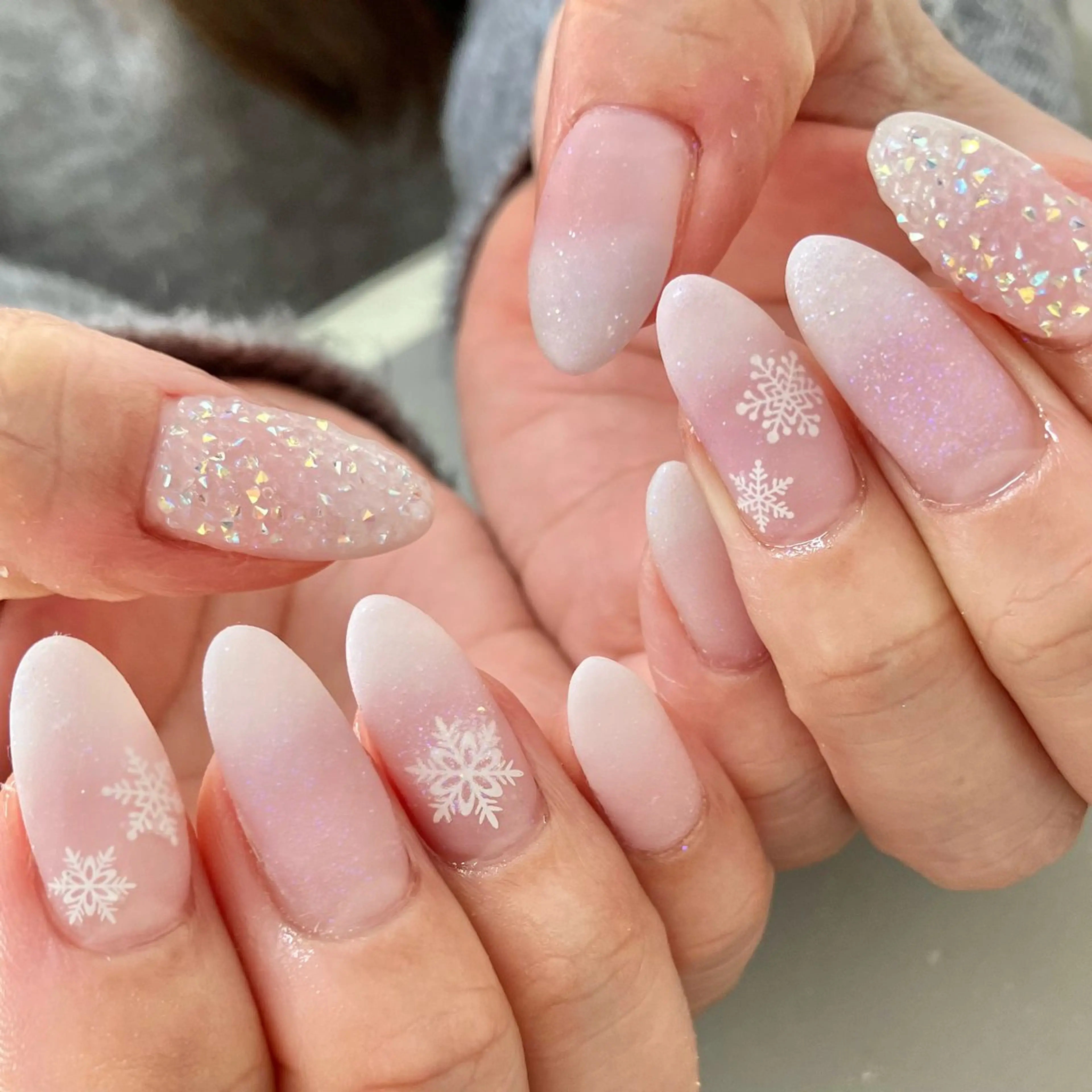 ネイル 冬ネイル mmai_ linoahnailのネイルデザイン