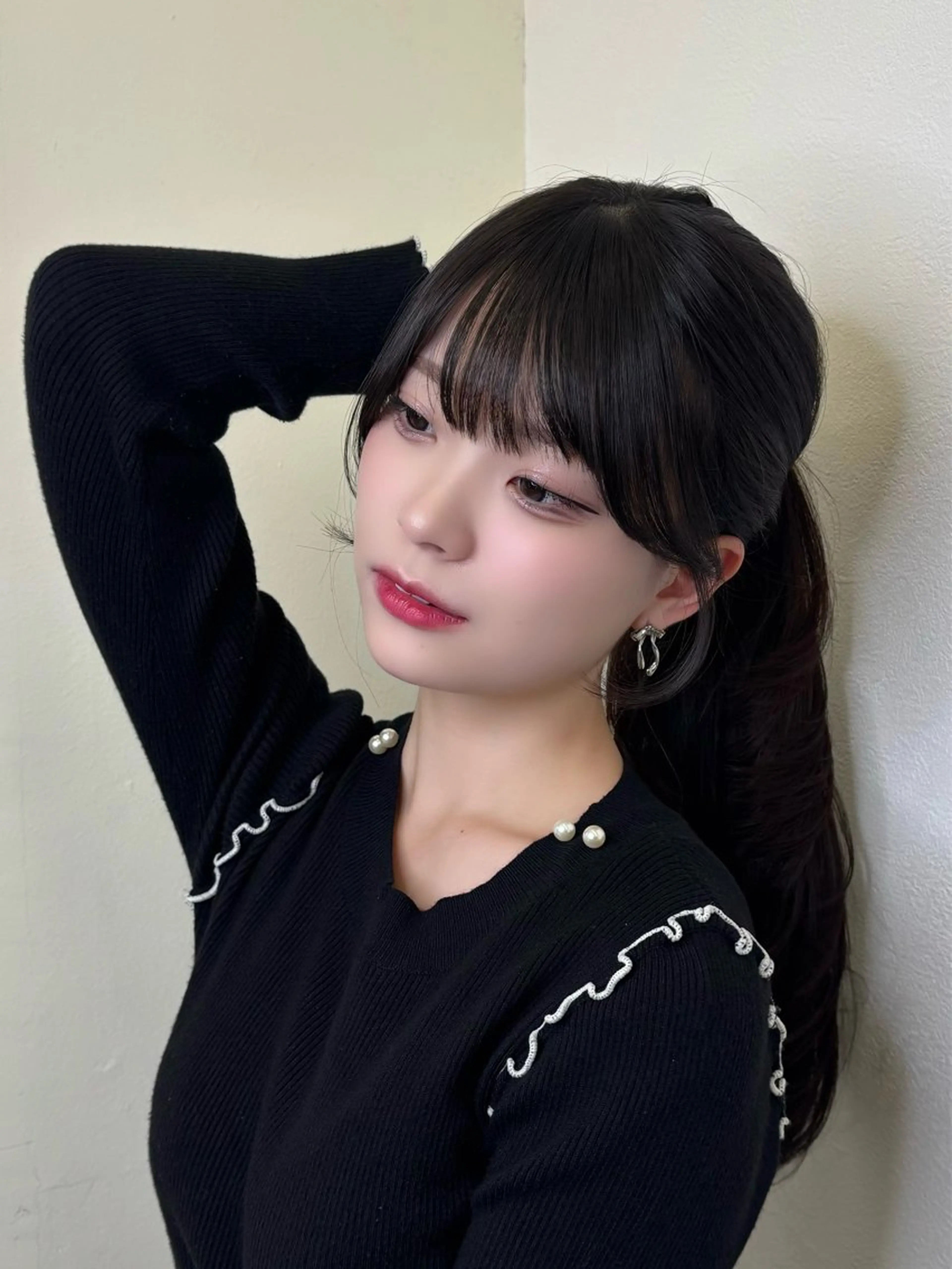 セミロング 顔周りカット 髪質改善 レイヤーカット カット Ayano‪‪🎀似 合わせ×透明感🎀のヘアスタイル