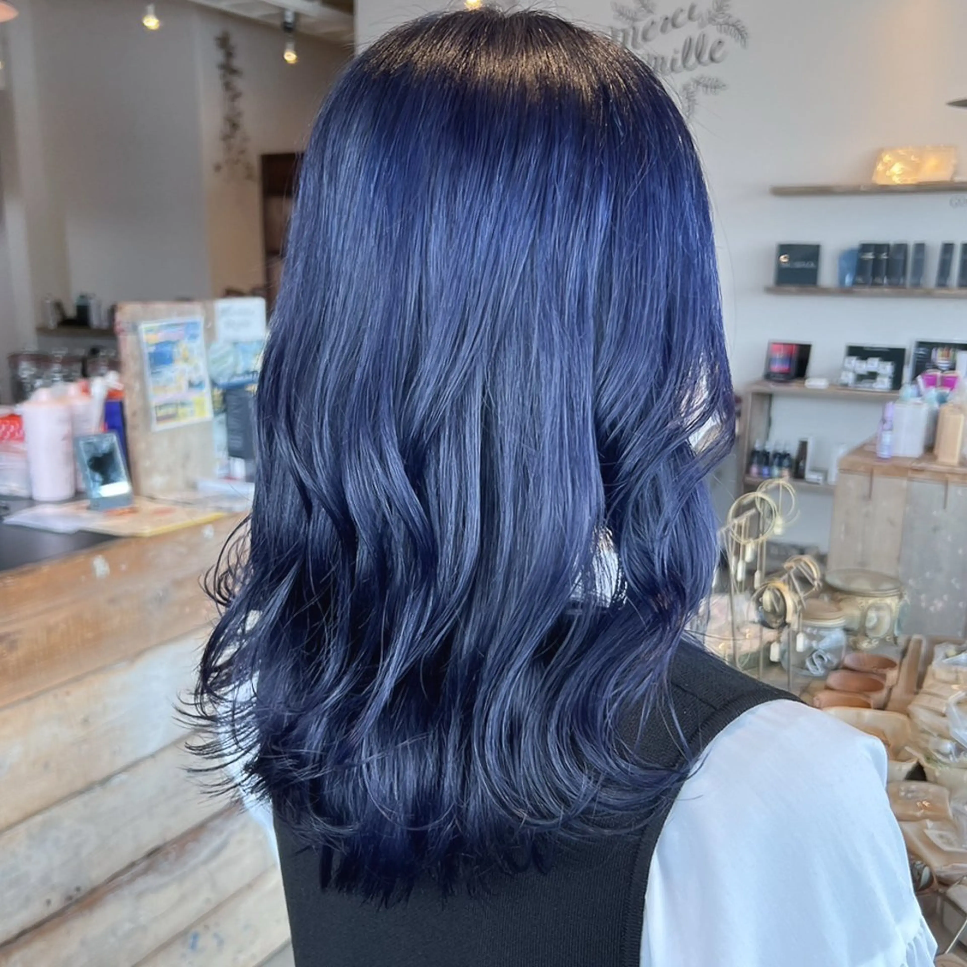 ミディアム カラー カット ヘアカラー トリートメント 岸下 理緒のヘアスタイル