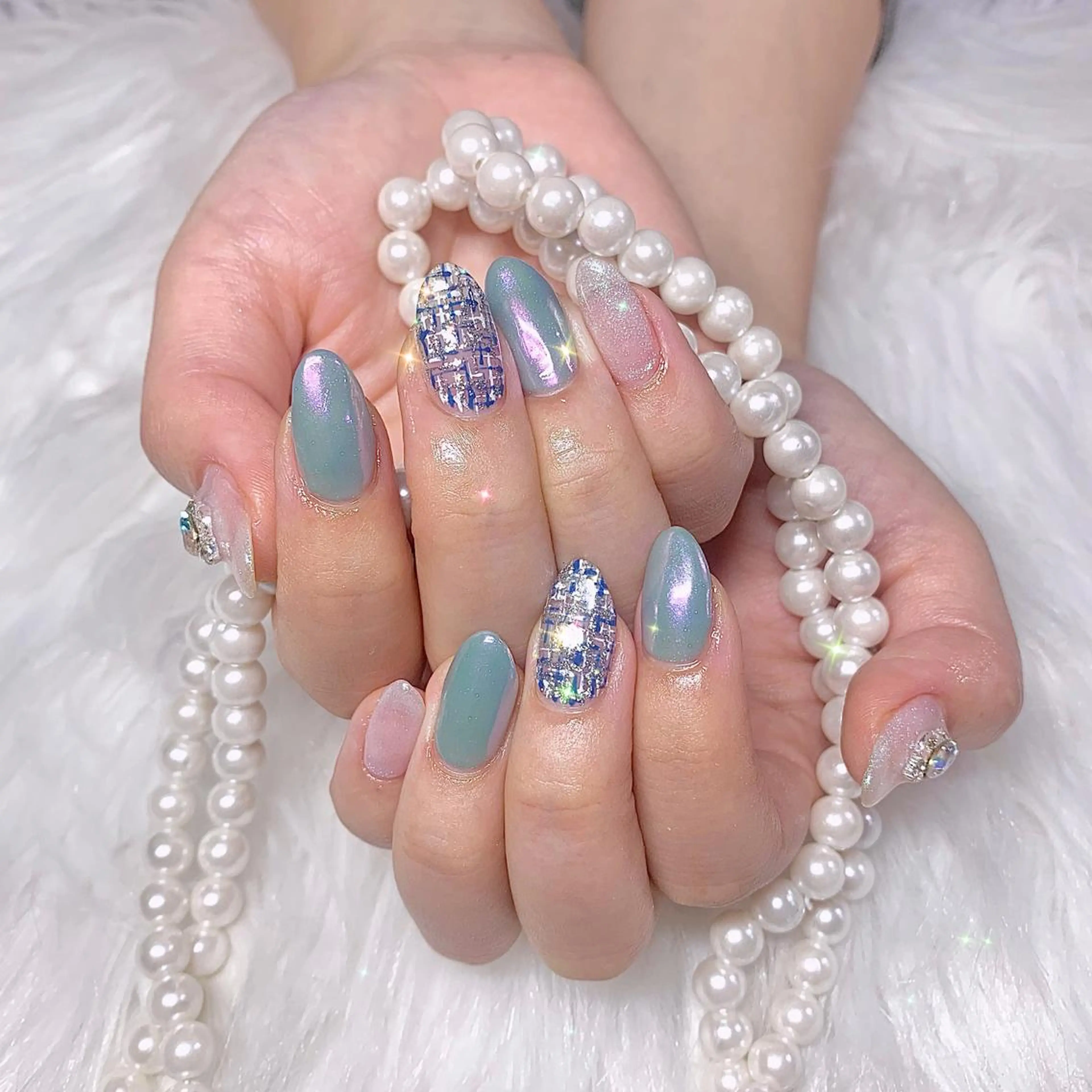 ネイル ツイードネイル élu by Noriko 前原のネイルデザイン