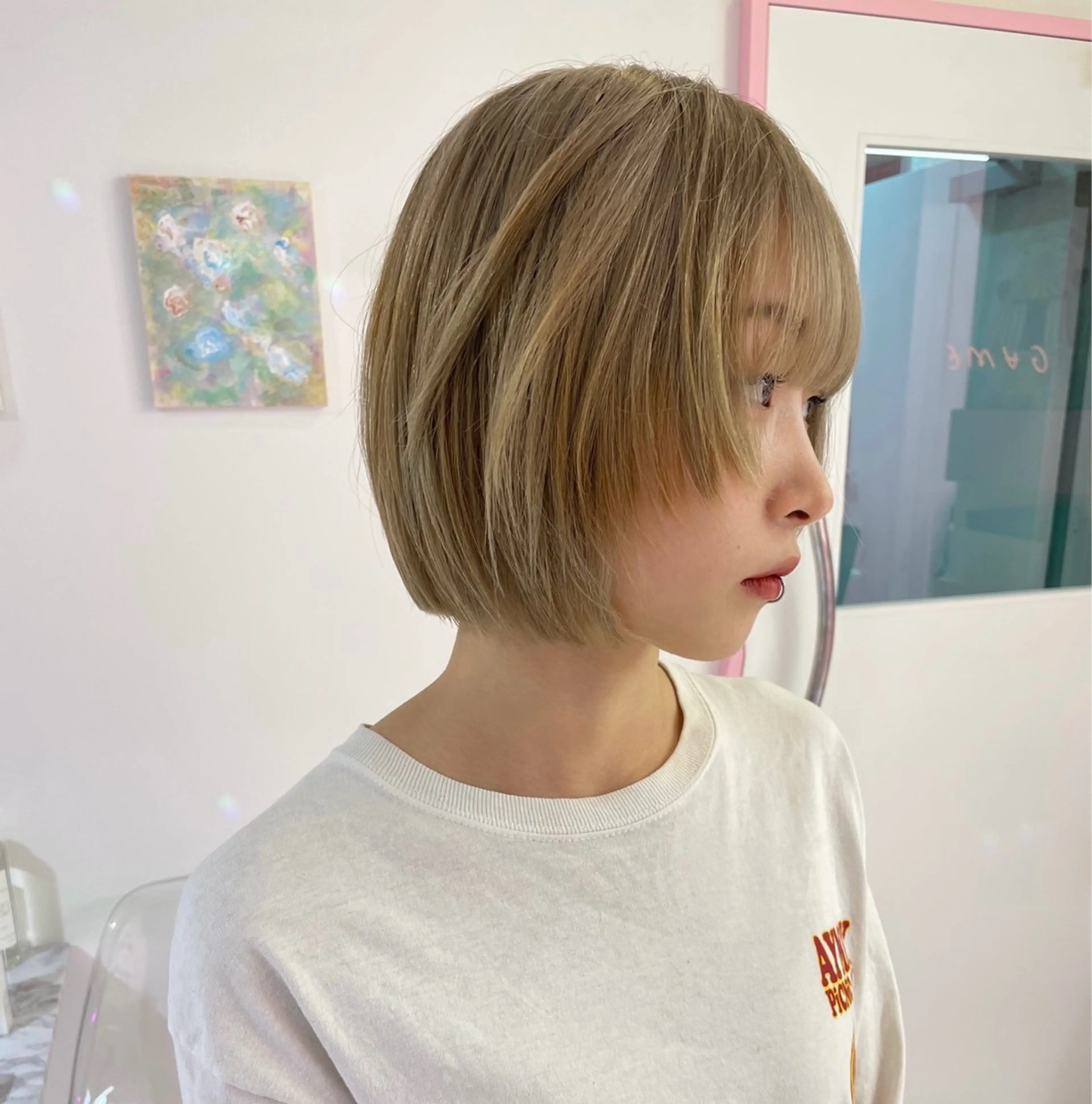 ショート ワンホンヘア/ 透明感カラー/ゆうとのヘアスタイル