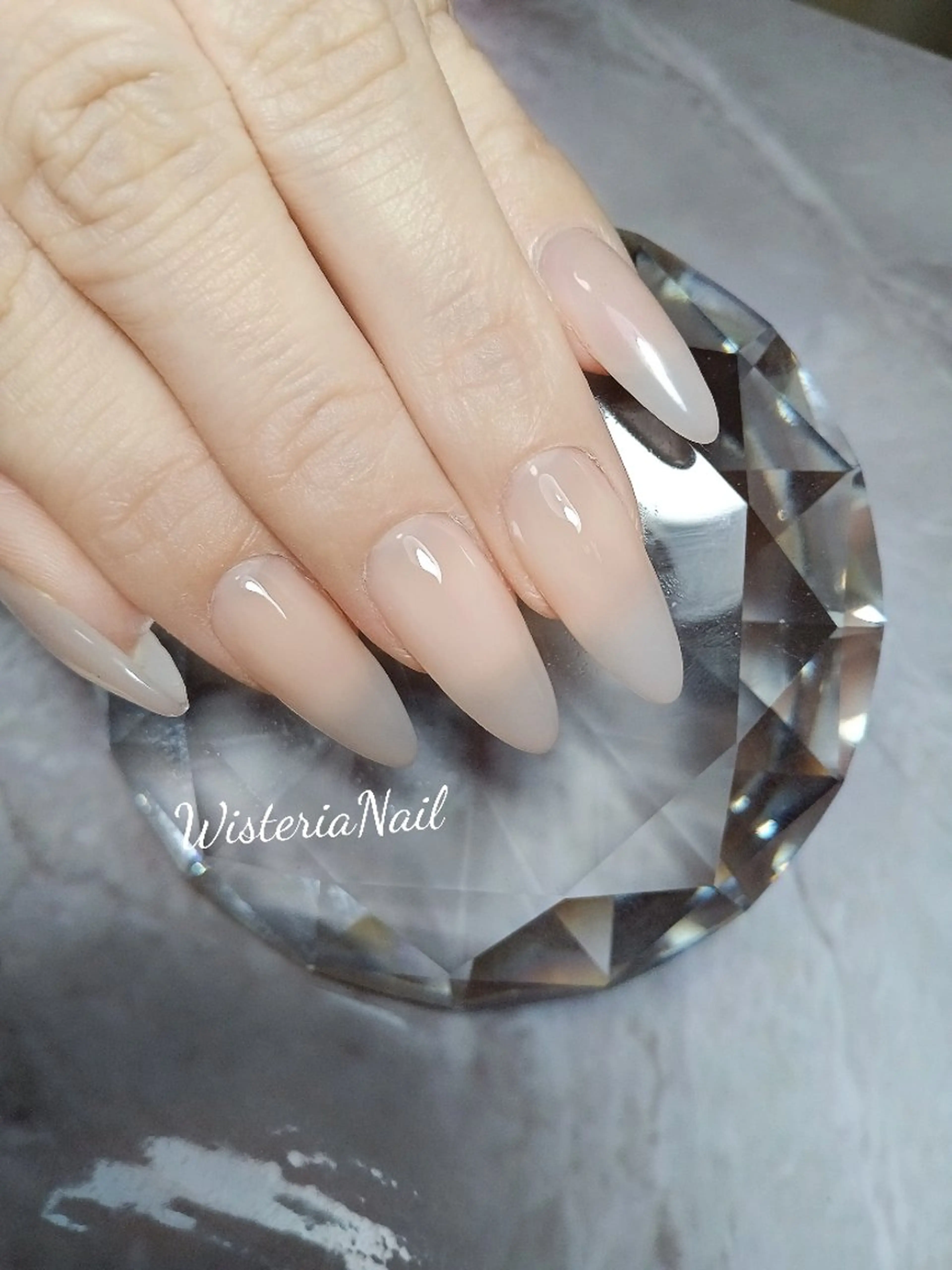 ネイル ジェルネイル ロングネイル オフィスネイル スカルプネイル Wisteria Nail_Yukieのネイルデザイン