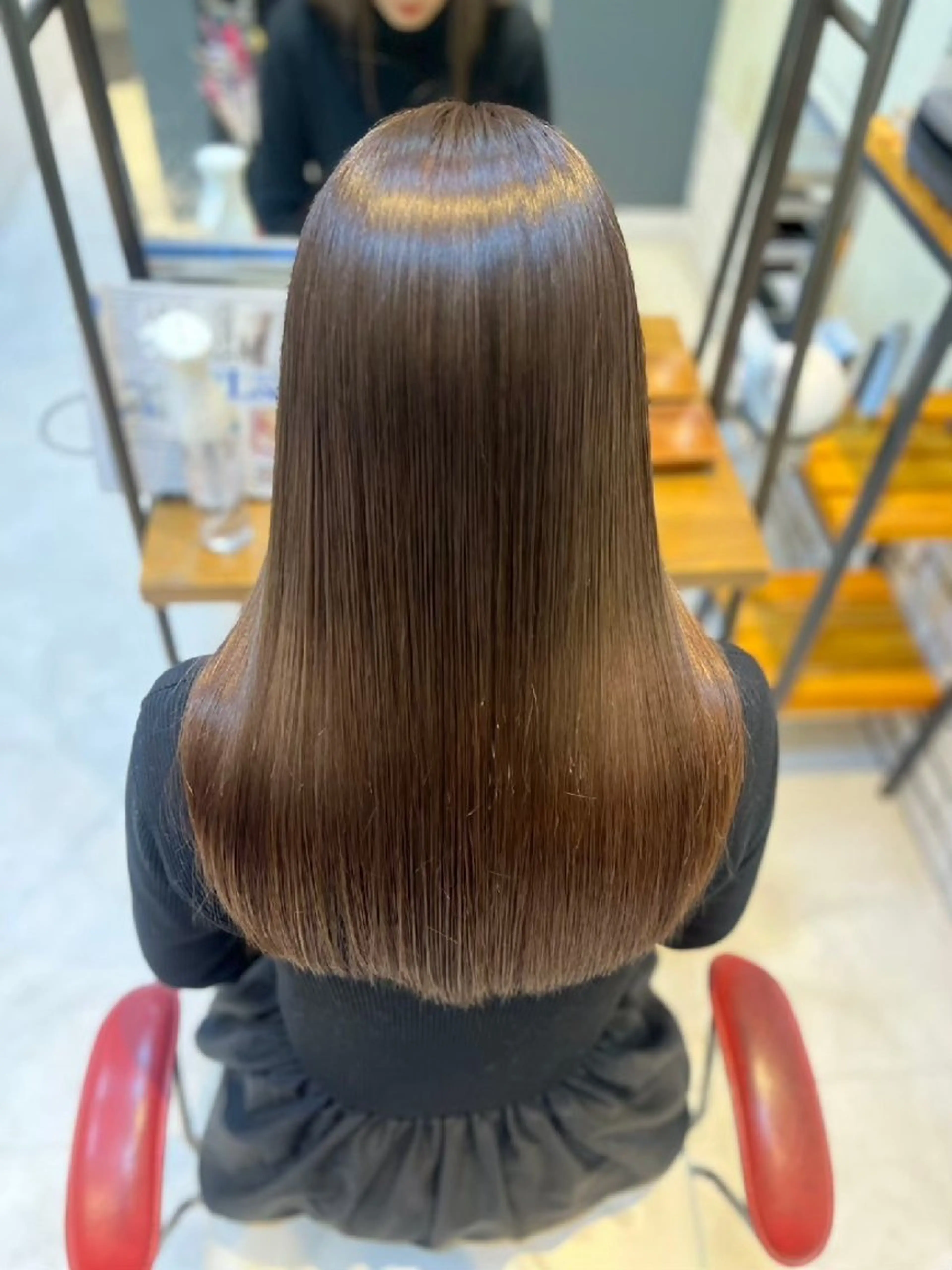 ロング カラー 髪質改善トリートメントループス大倉山店所属・けい もえこのヘアスタイル