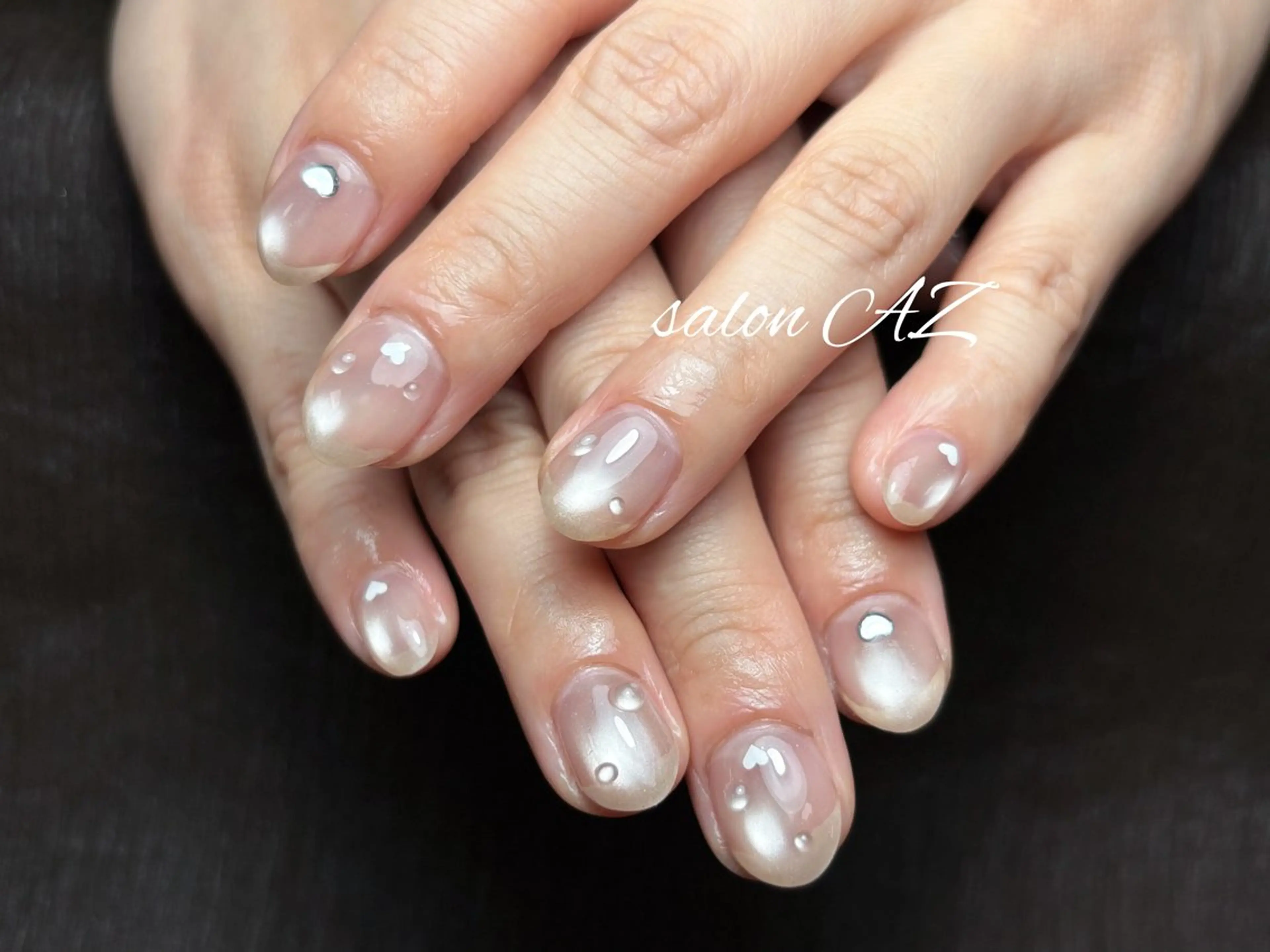 ネイル アートネイル 長さ出し フットネイル フレンチネイル ジェルネイル salon AZのネイルデザイン