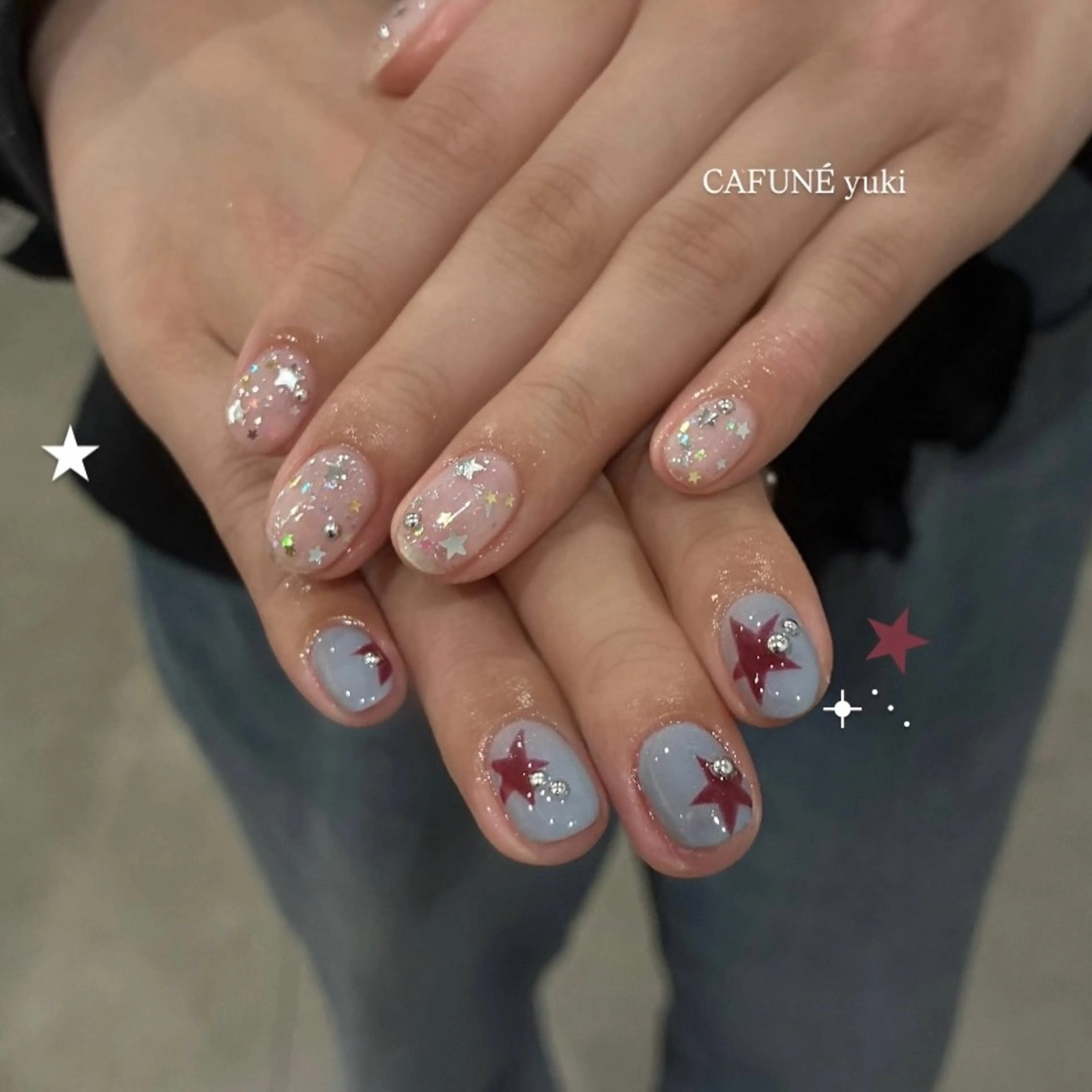 ネイル ハンドネイル 🎼CAFUNÉ_ TOKYO.•*¨のネイルデザイン