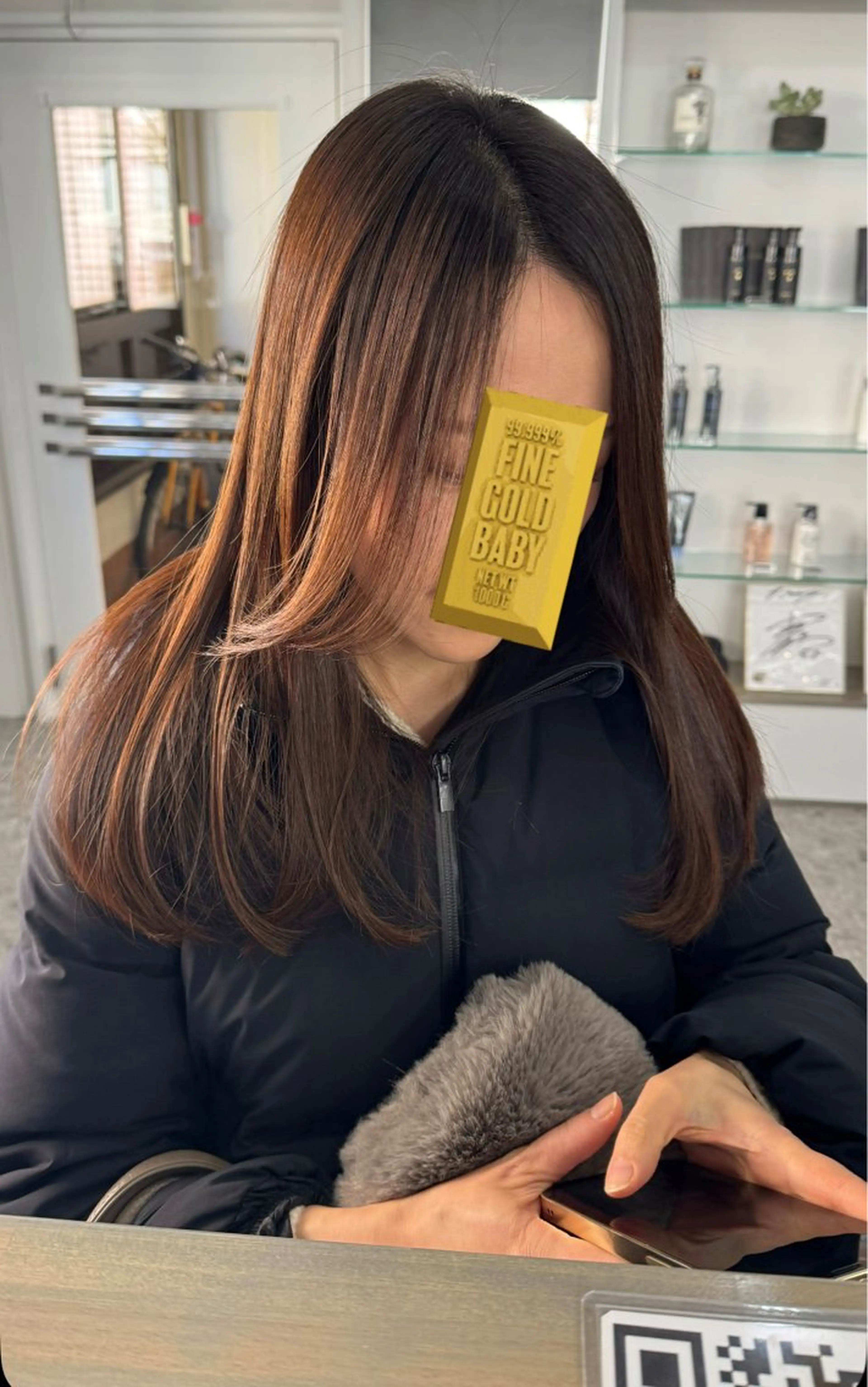 カット＋ネオメテオストレート+リタッチカラー+トリートメントの写真