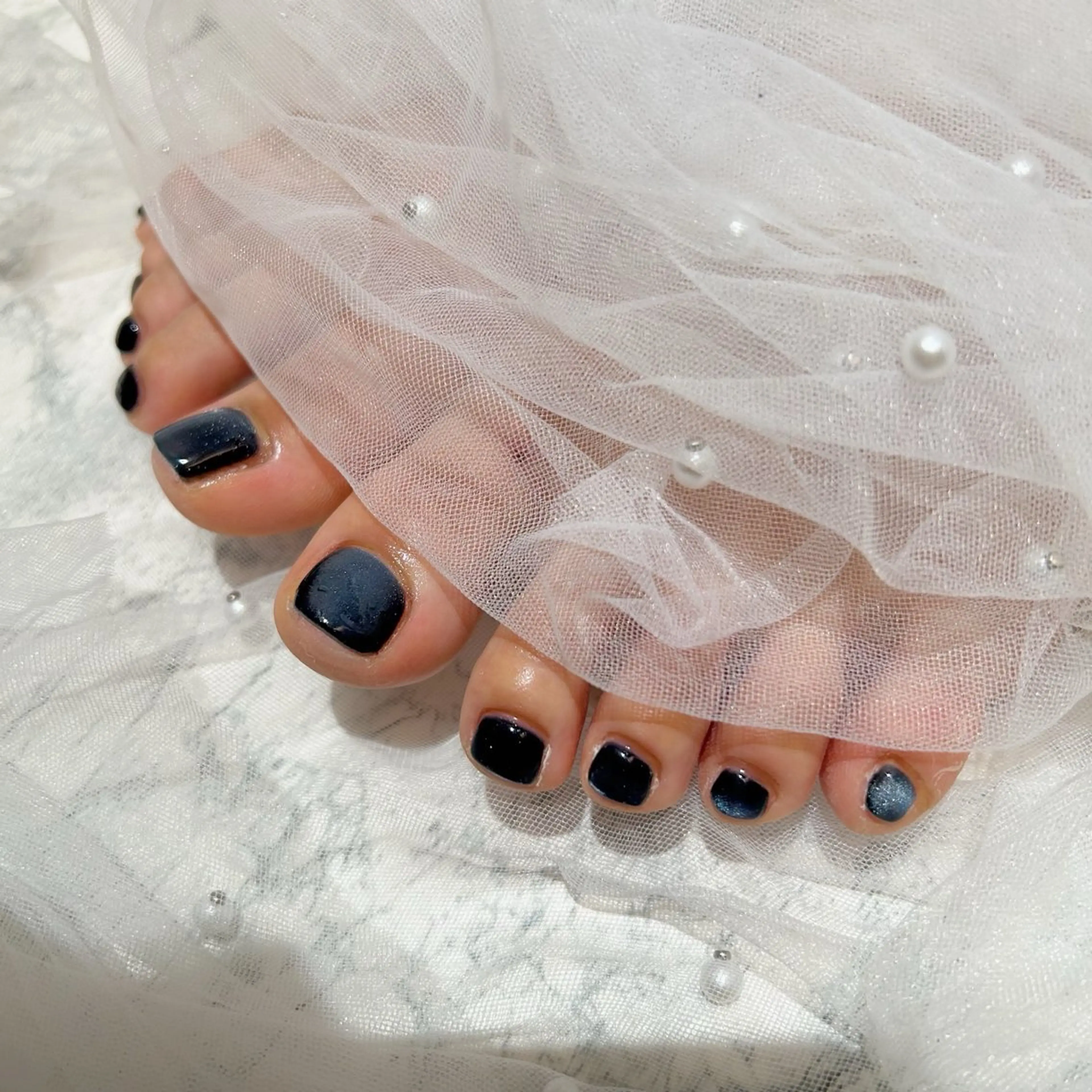 ネイル マグネットネイル フットネイル マグネット/心斎橋 LoLo.カレラのネイルデザイン