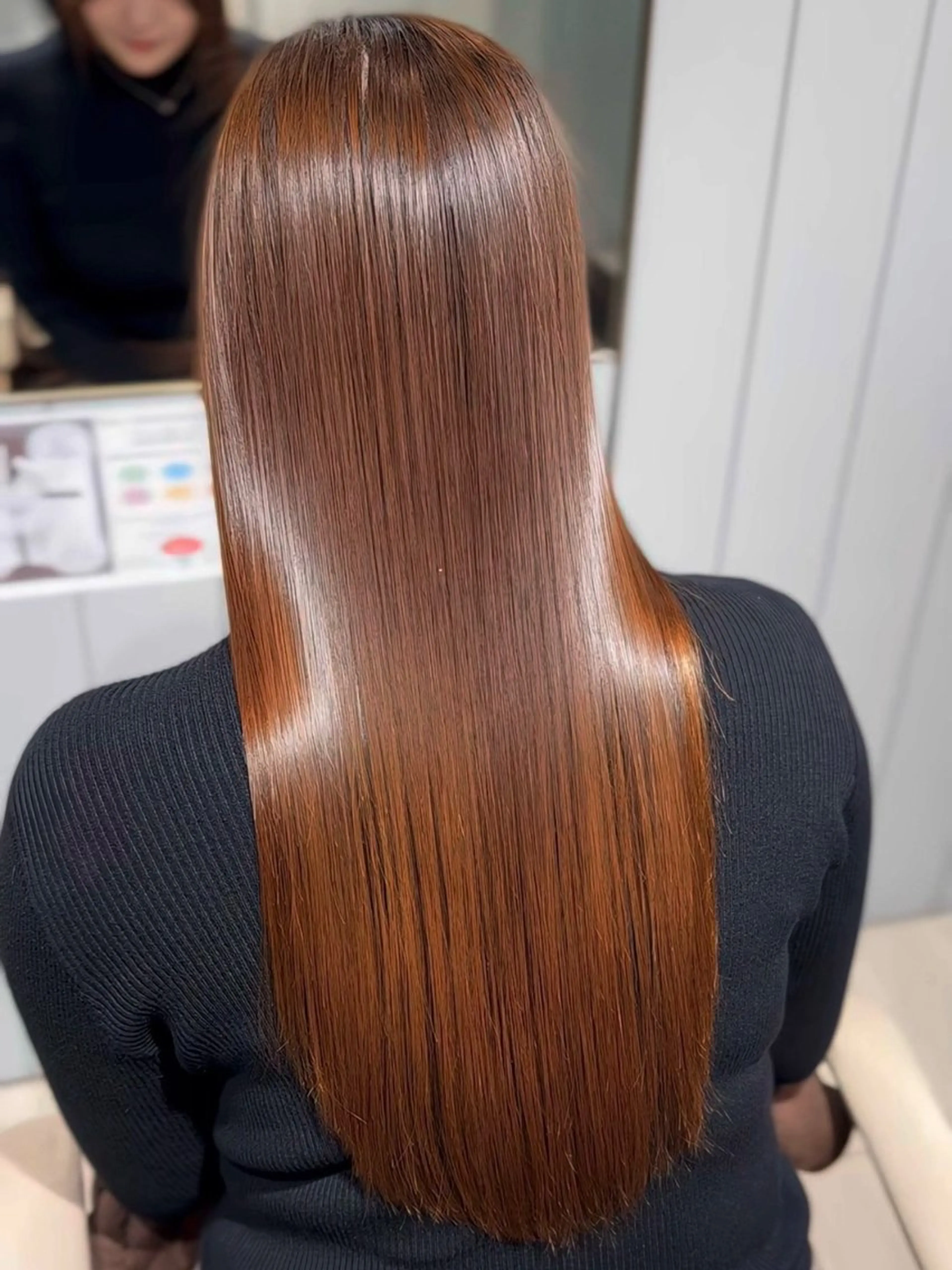 ロング ナカオ/酸性縮毛矯正 髪質改善/レイヤー/のヘアスタイル