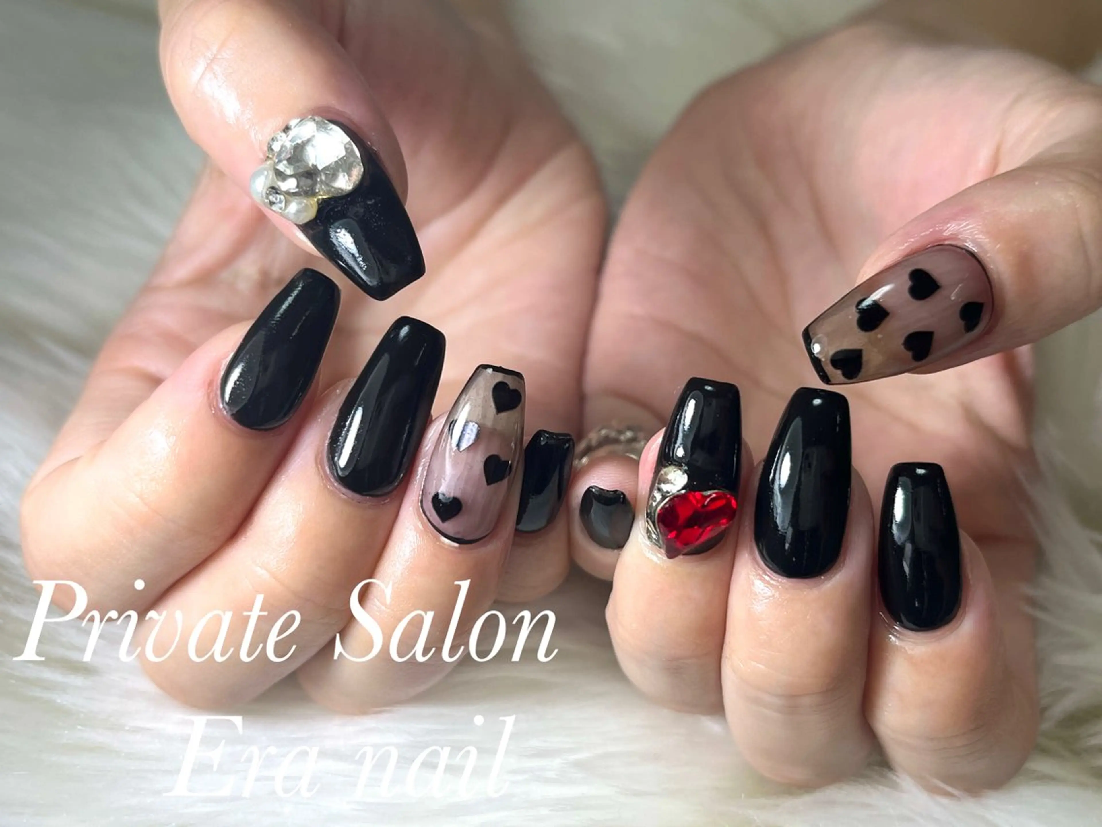 ネイル ハート Era nailのネイルデザイン
