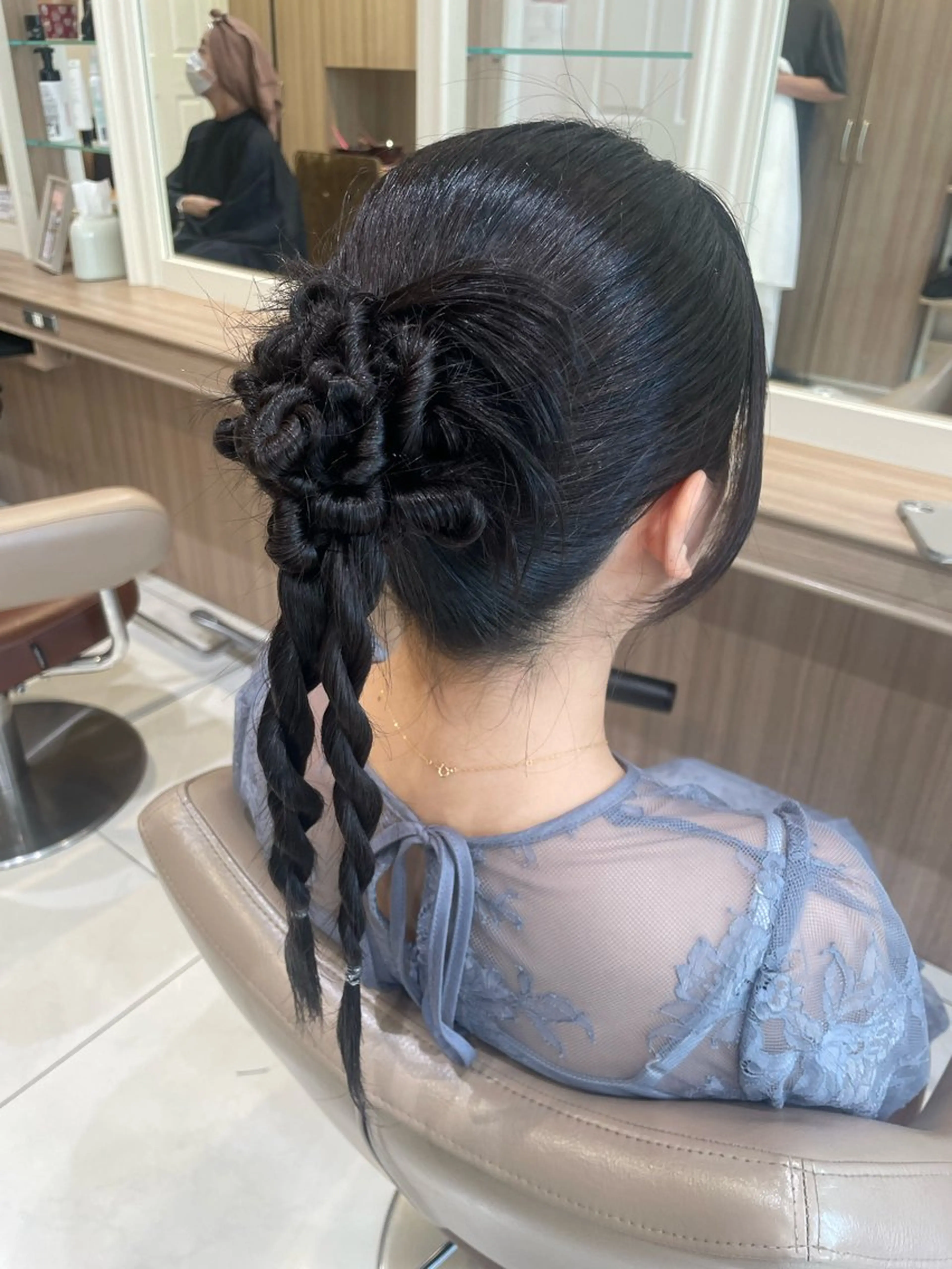 ロング ヘアアレンジ ヘアセット 韓国ヘアメイク🎀/ 縮毛矯正✨山本媛香のヘアスタイル