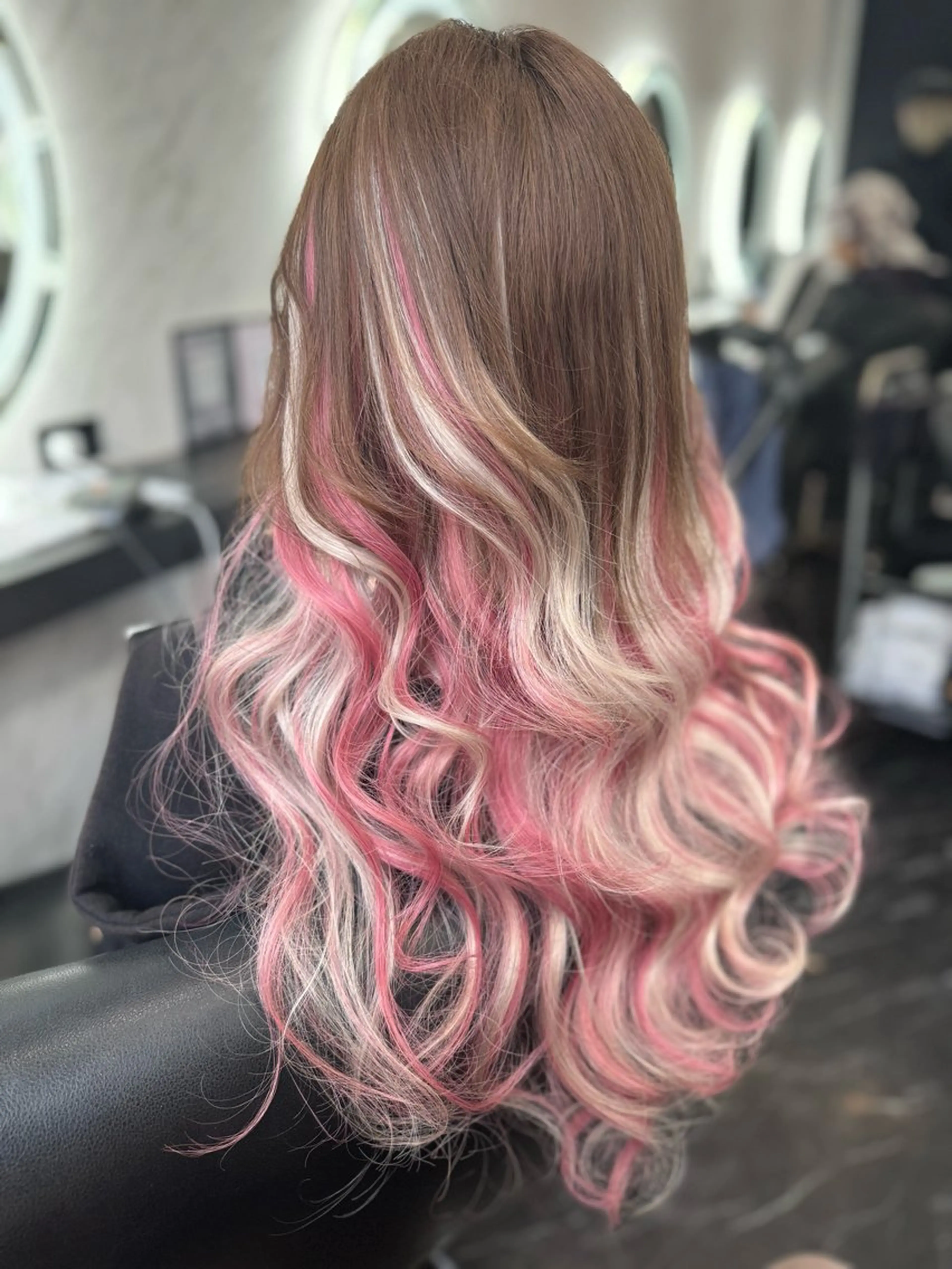 ロング カラー ヘアアレンジ エクステ LOHAS 優来（ユラ）のヘアスタイル