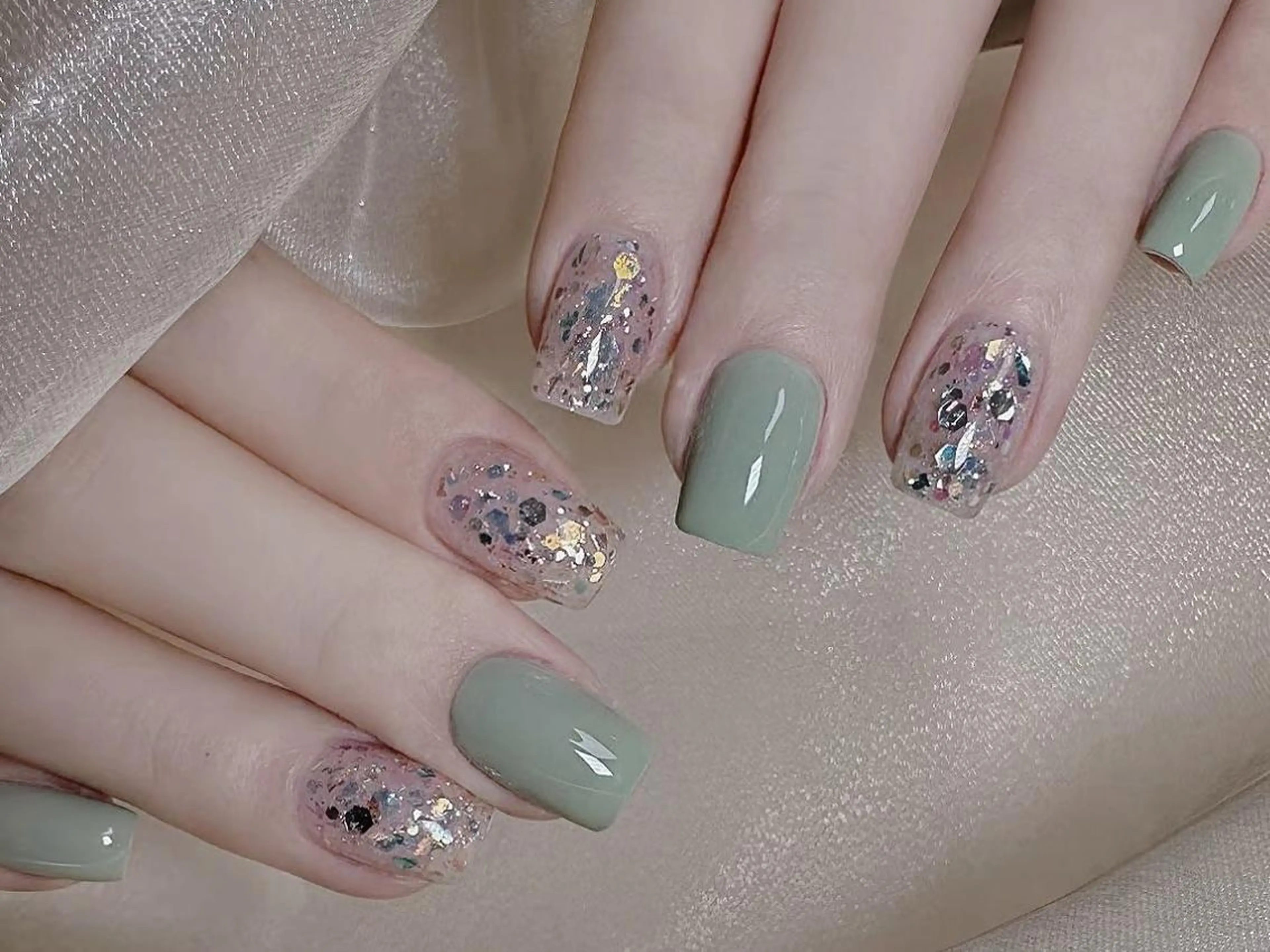 ネイル ブルー ジェルネイル ワンカラーネイル ショートネイル シンプルネイル ハンドネイル ハンドケア Miu  🌟のネイルデザイン