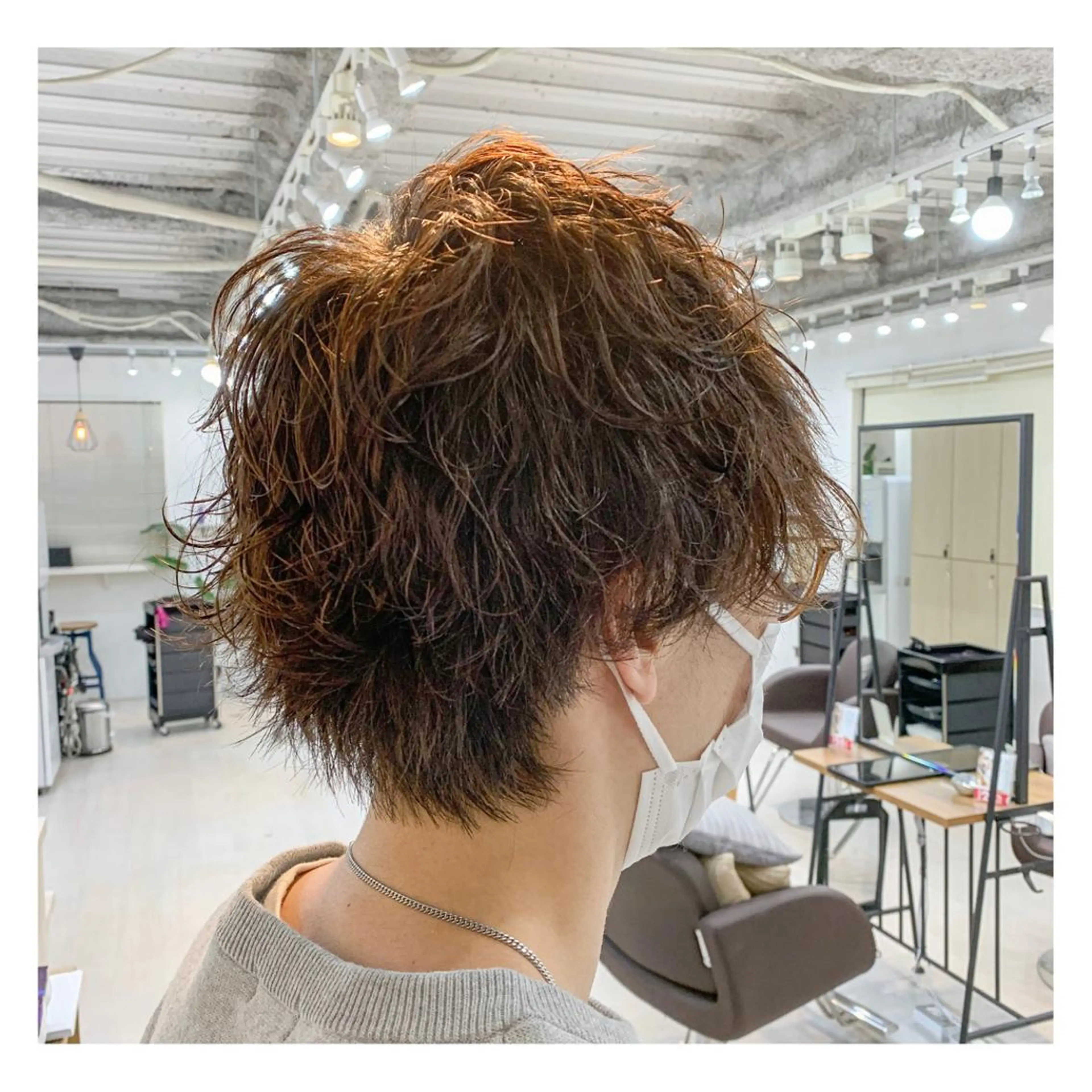 パーマ メンズ 前田 健太のヘアスタイル