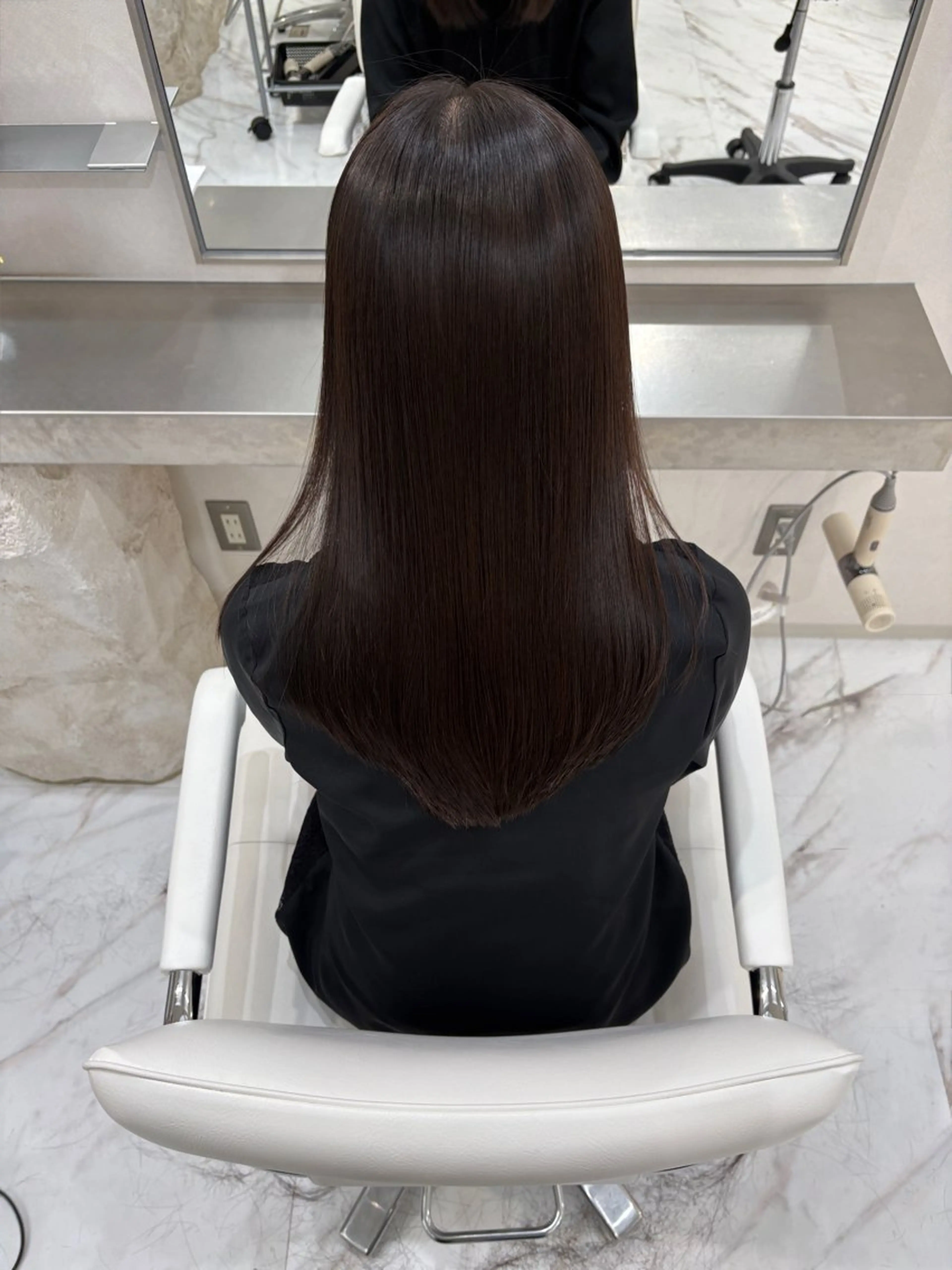 ロング カット ヘアカラー 縮毛矯正 トリートメント 🌫️縮毛矯正/髪質 改善/ゆずる🌫️のヘアスタイル