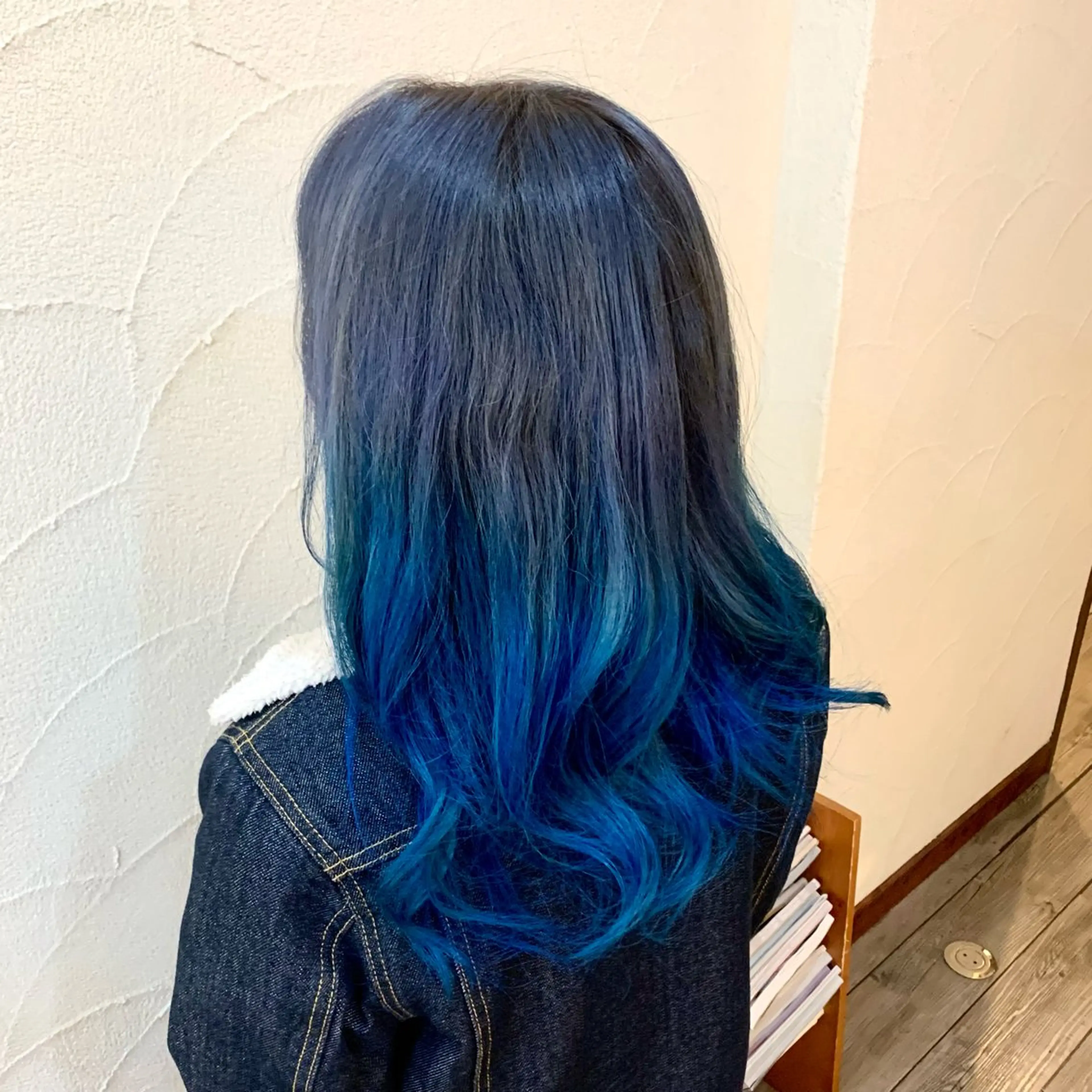 セミロング カラー ヘアアレンジ ブルーカラー カット ヘアカラー トリートメント ✂︎中山竜哉✂︎ 川崎スタイリストのヘアスタイル