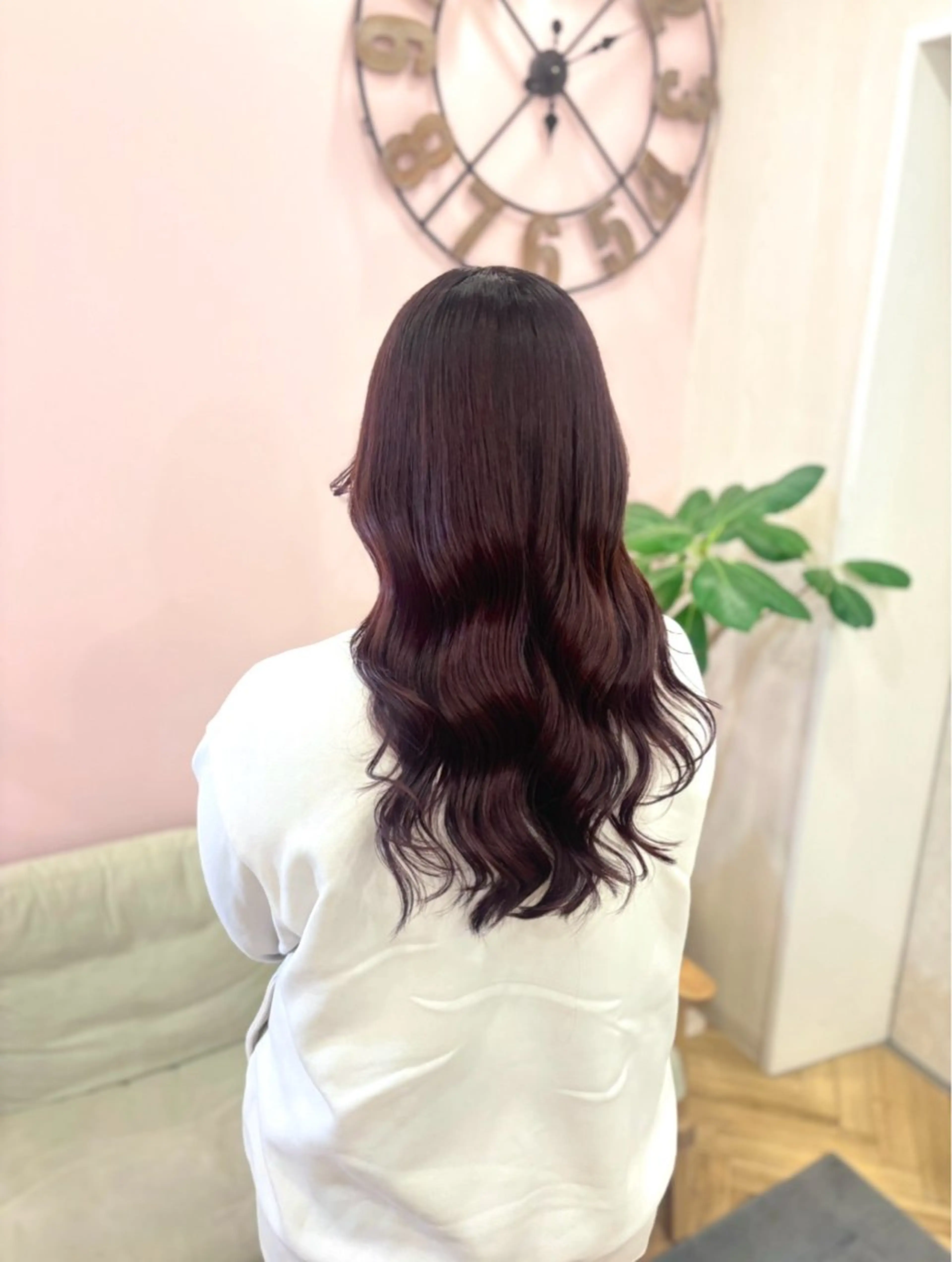 カラー エクステ 髪質改善縮毛５０％ OFF/吉田 響歌♡のヘアスタイル