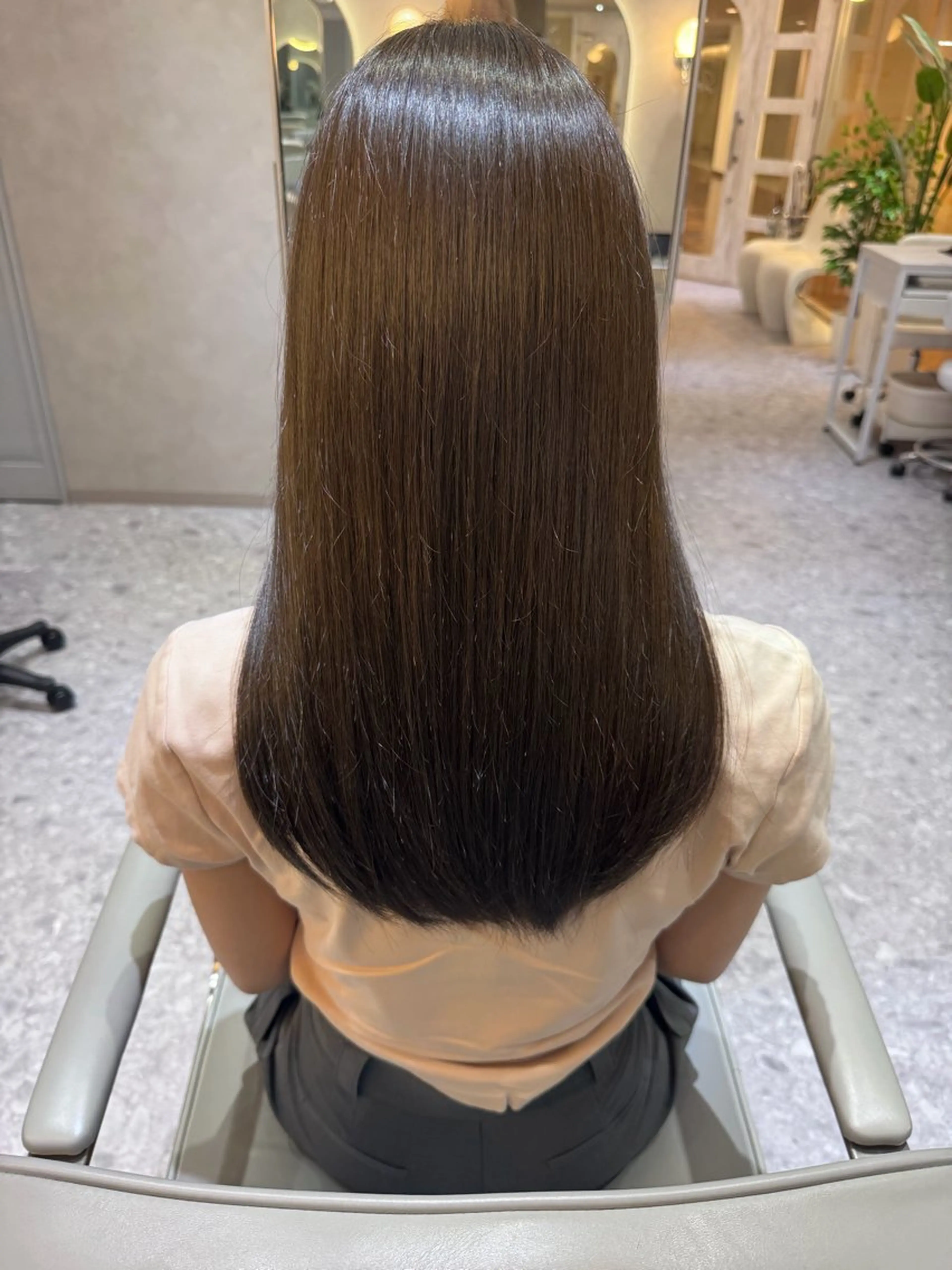 セミロング カラー カット ヘアカラー トリートメント 🎀髪質改善/艶髪/ 艶カラー🎀浅田涼風のヘアスタイル