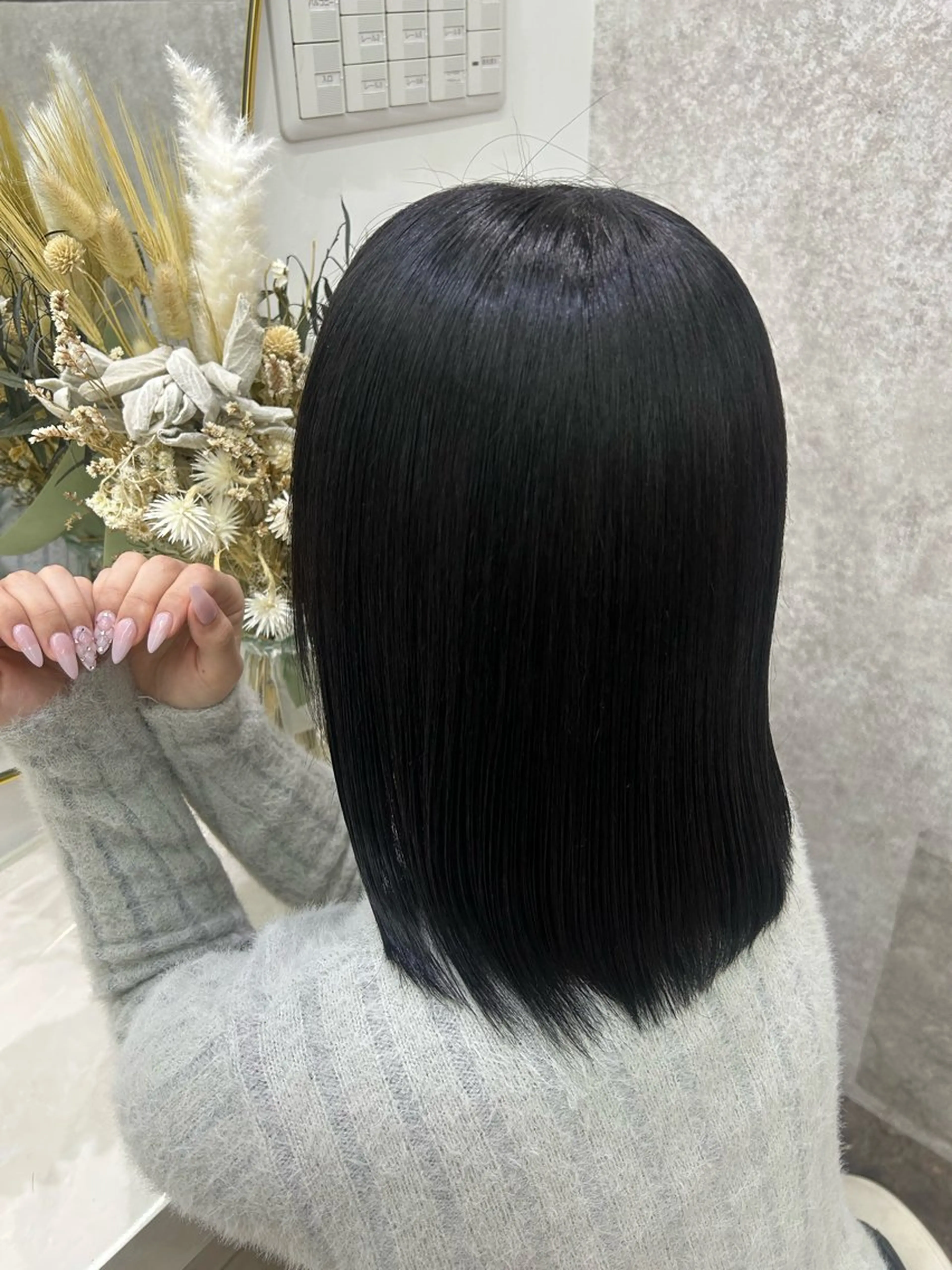 ミディアム カラー elubylovis nanaseのヘアスタイル