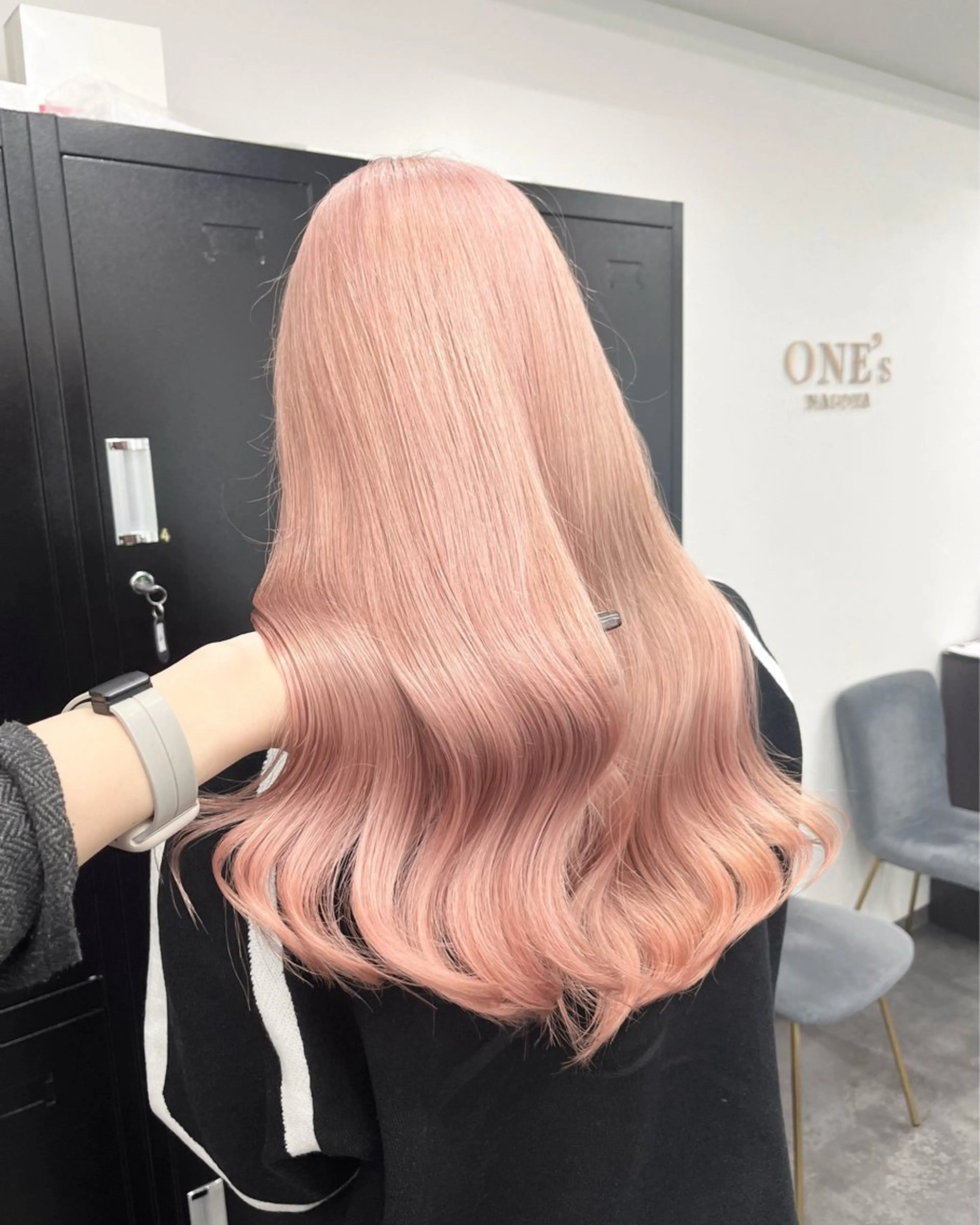 ロング カラー ブリーチ ハイトーンカラー 韓国風ヘア ヘアカラー トリートメント ヘアセット 韓国ヘア🖤/透明感 shihoのヘアスタイル