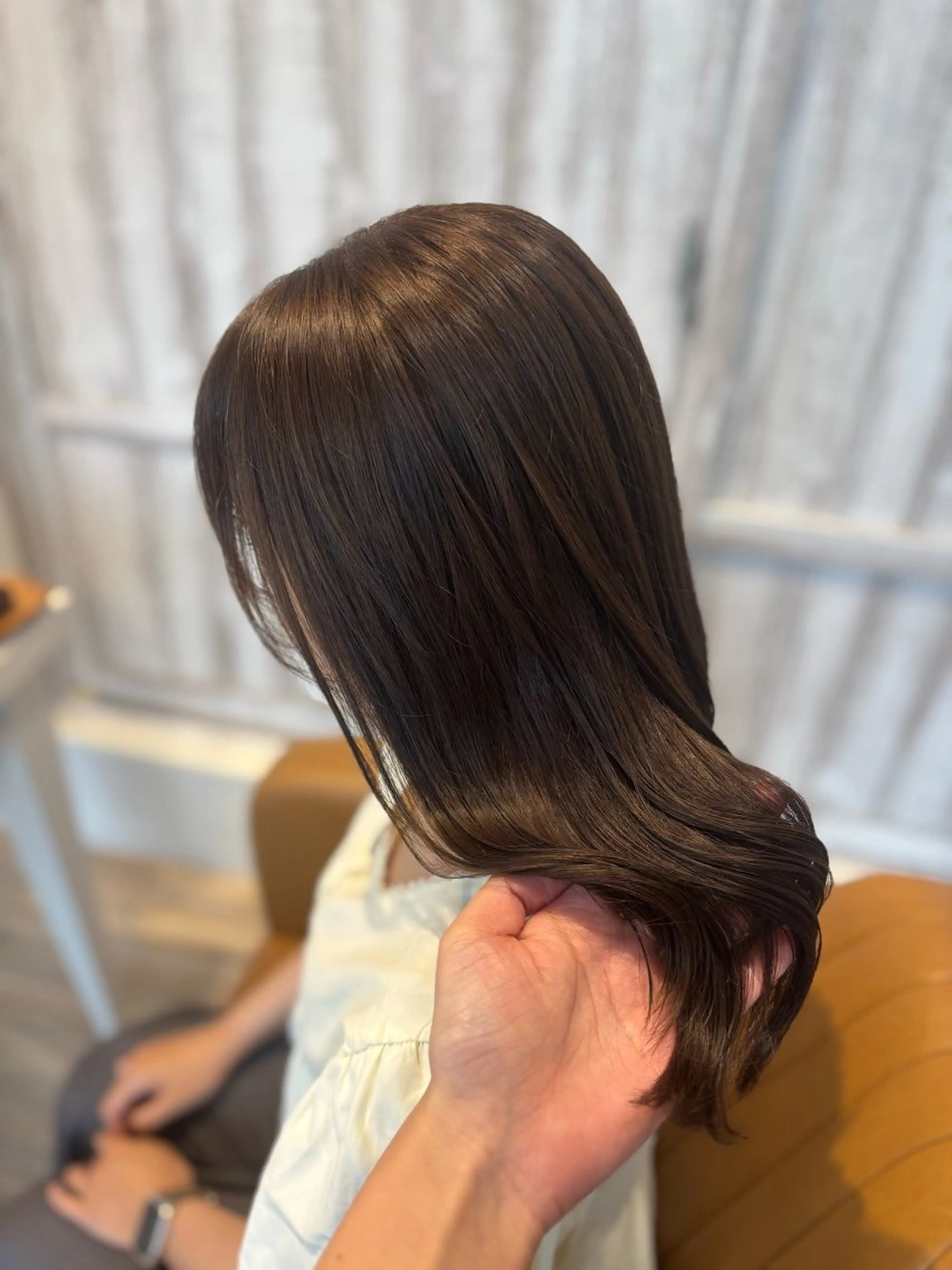 セミロング カラー ヘアカラー yui🥀/ボブ /ブリーチなしカラーのヘアスタイル