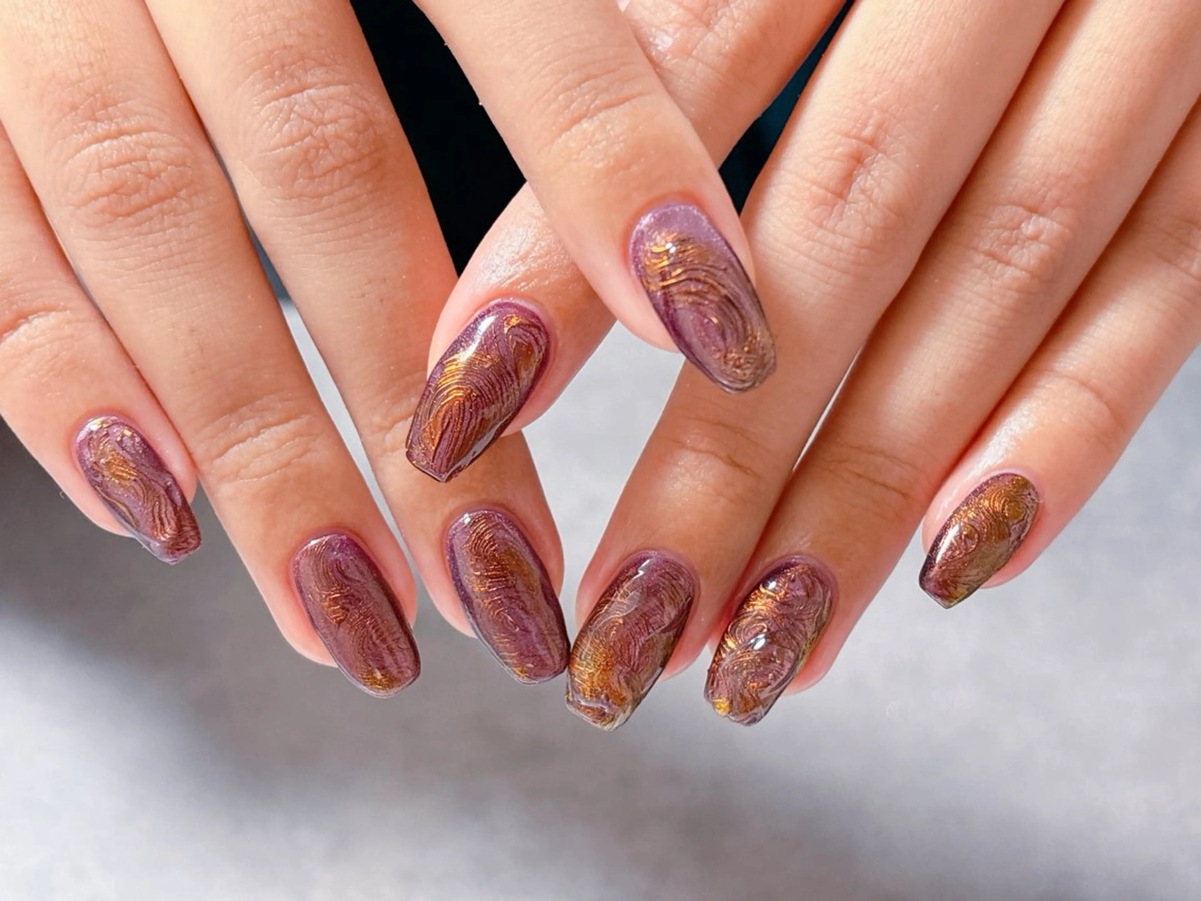 ネイル アートネイル ジェルネイル マグネットネイル 持ち込み ニュアンスネイル ハンドネイル ハンドケア ゆ か_Nails💫のネイルデザイン