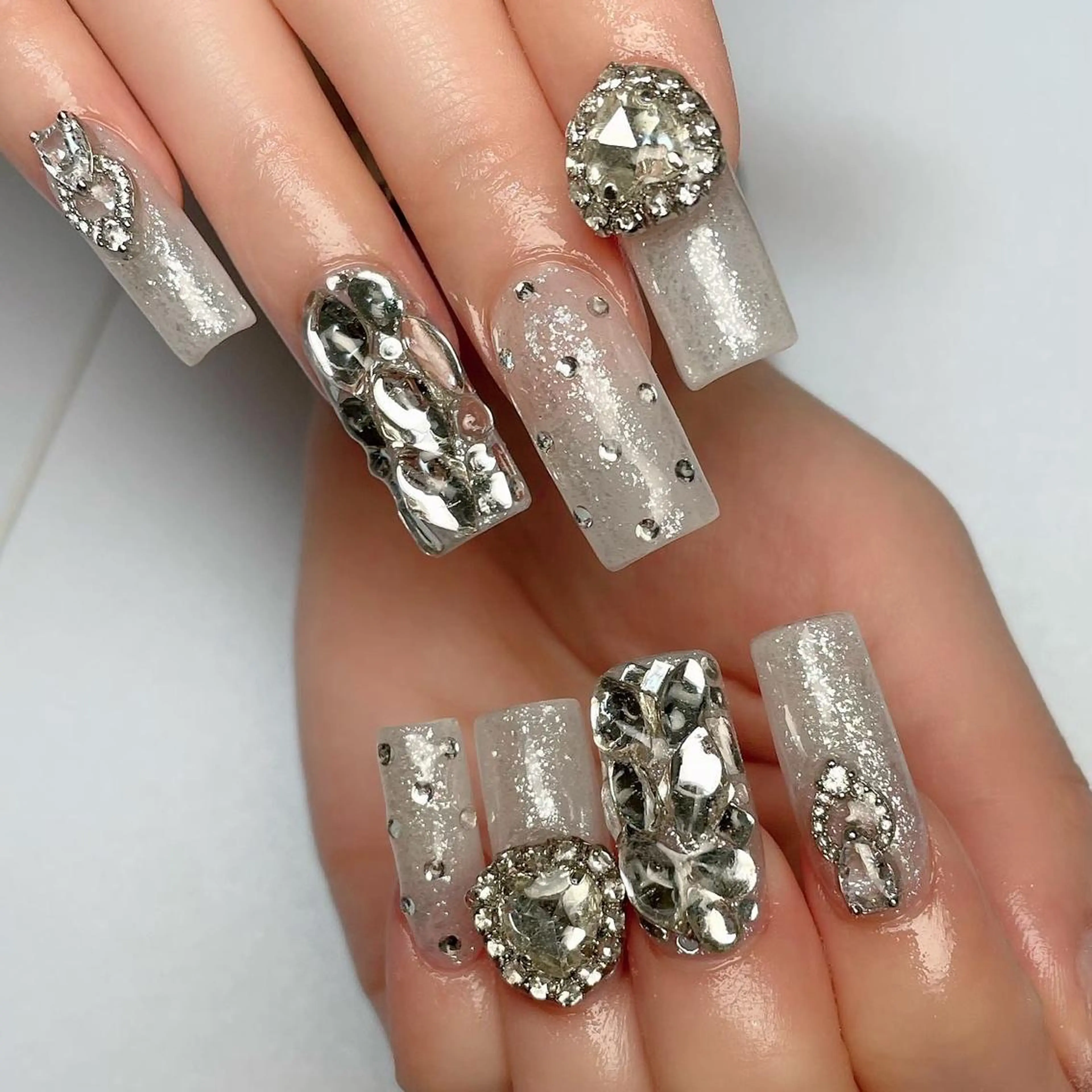 ロング ネイル 下妻ネイルサロン/ パラジェルのネイルデザイン