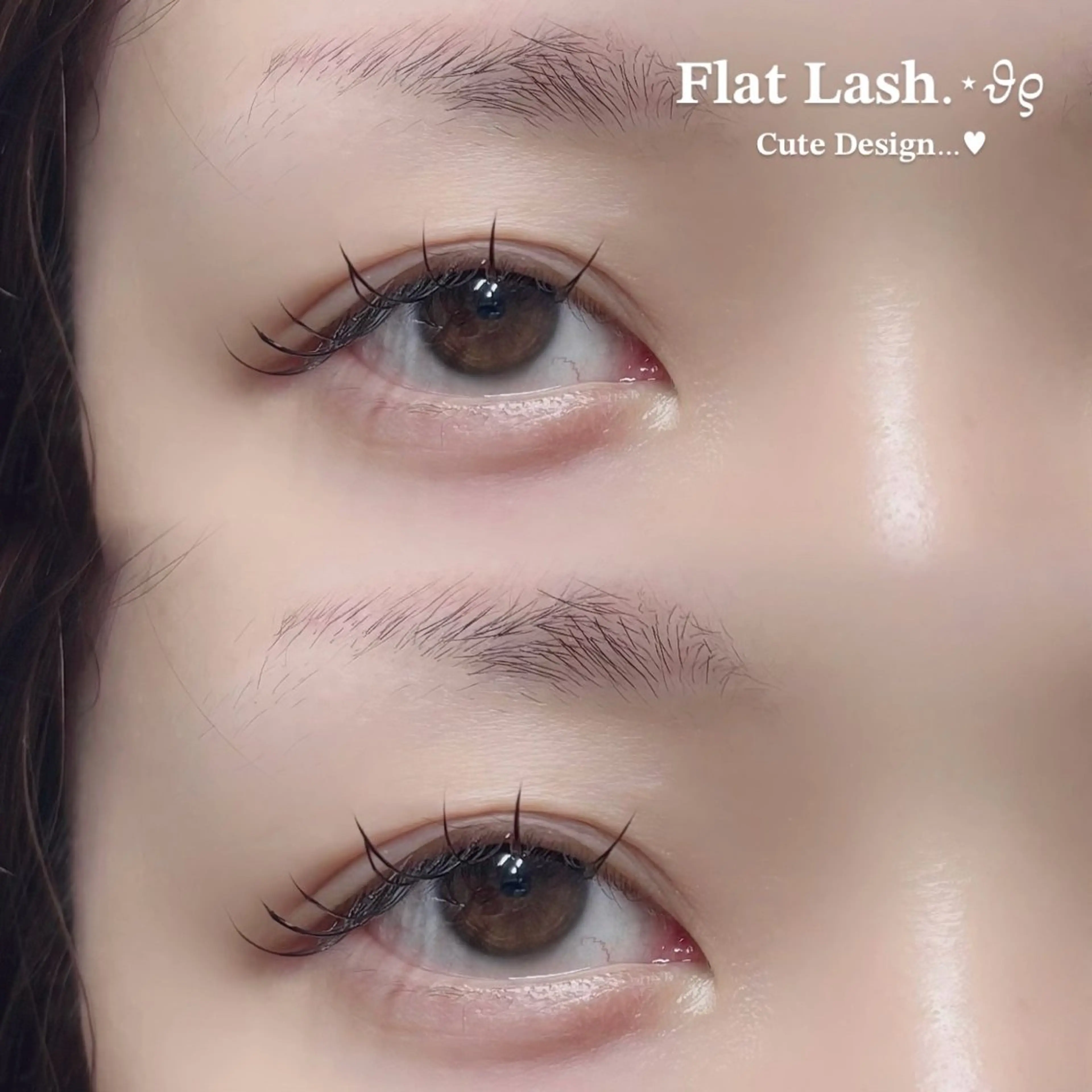 マツエク・マツパ Cカール キュート YUZUKI .⋆𝜗𝜚のマツエク・マツパデザイン