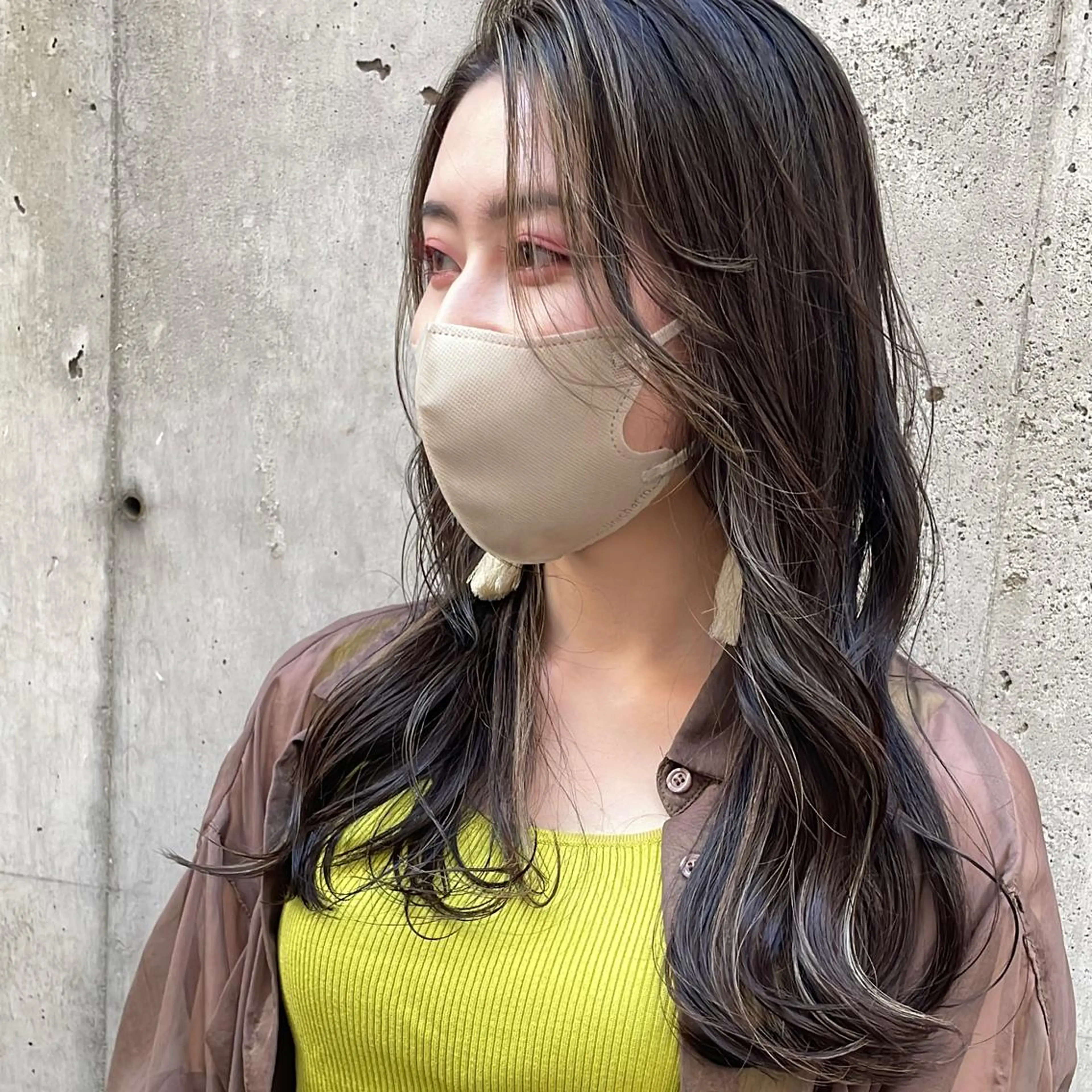 ロング カット ヘアカラー 小濱 拓也のヘアスタイル