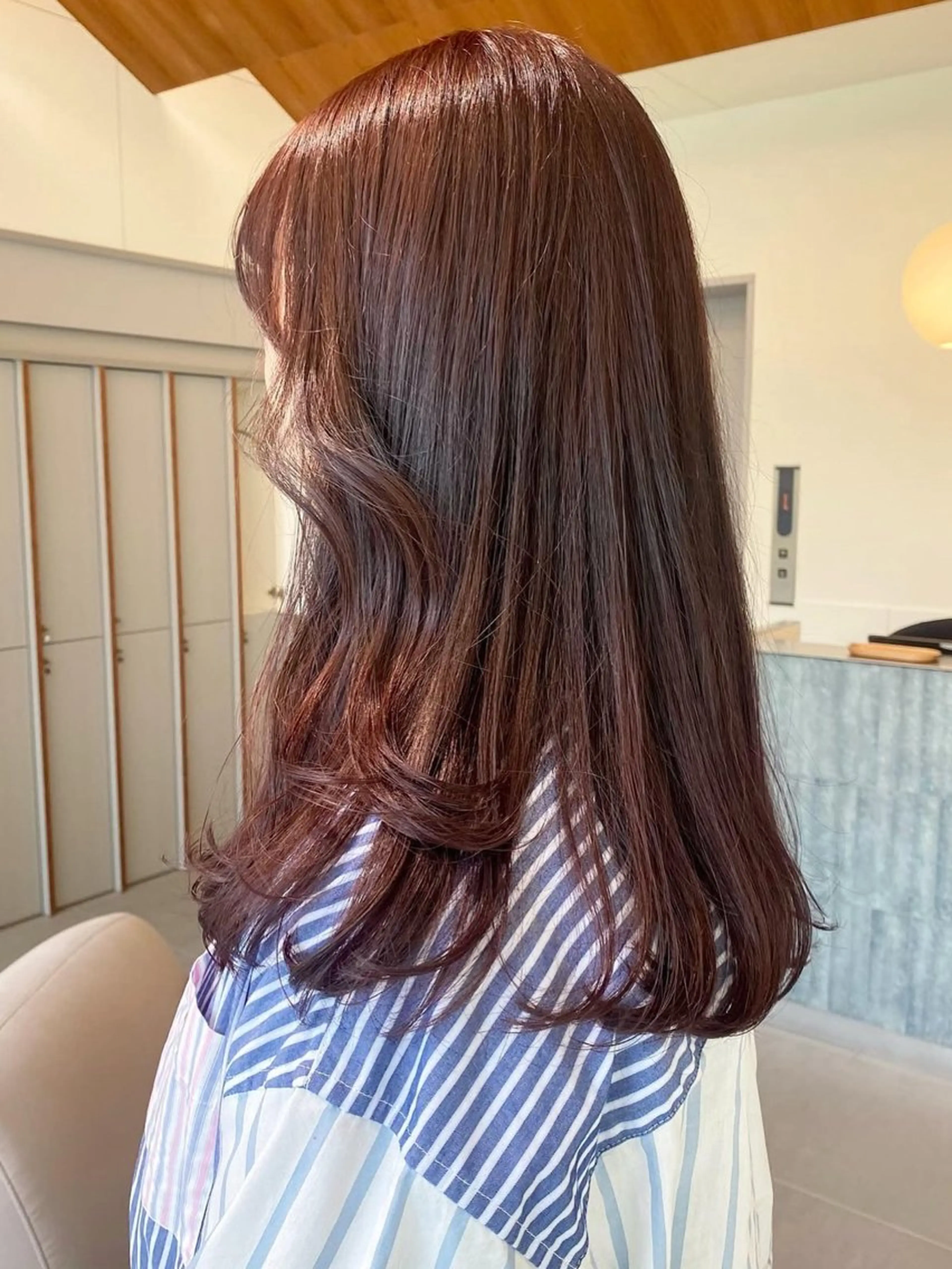 セミロング カラー カット ヘアカラー トリートメント レイヤーカット/暖色 カラー/mao🎀のヘアスタイル