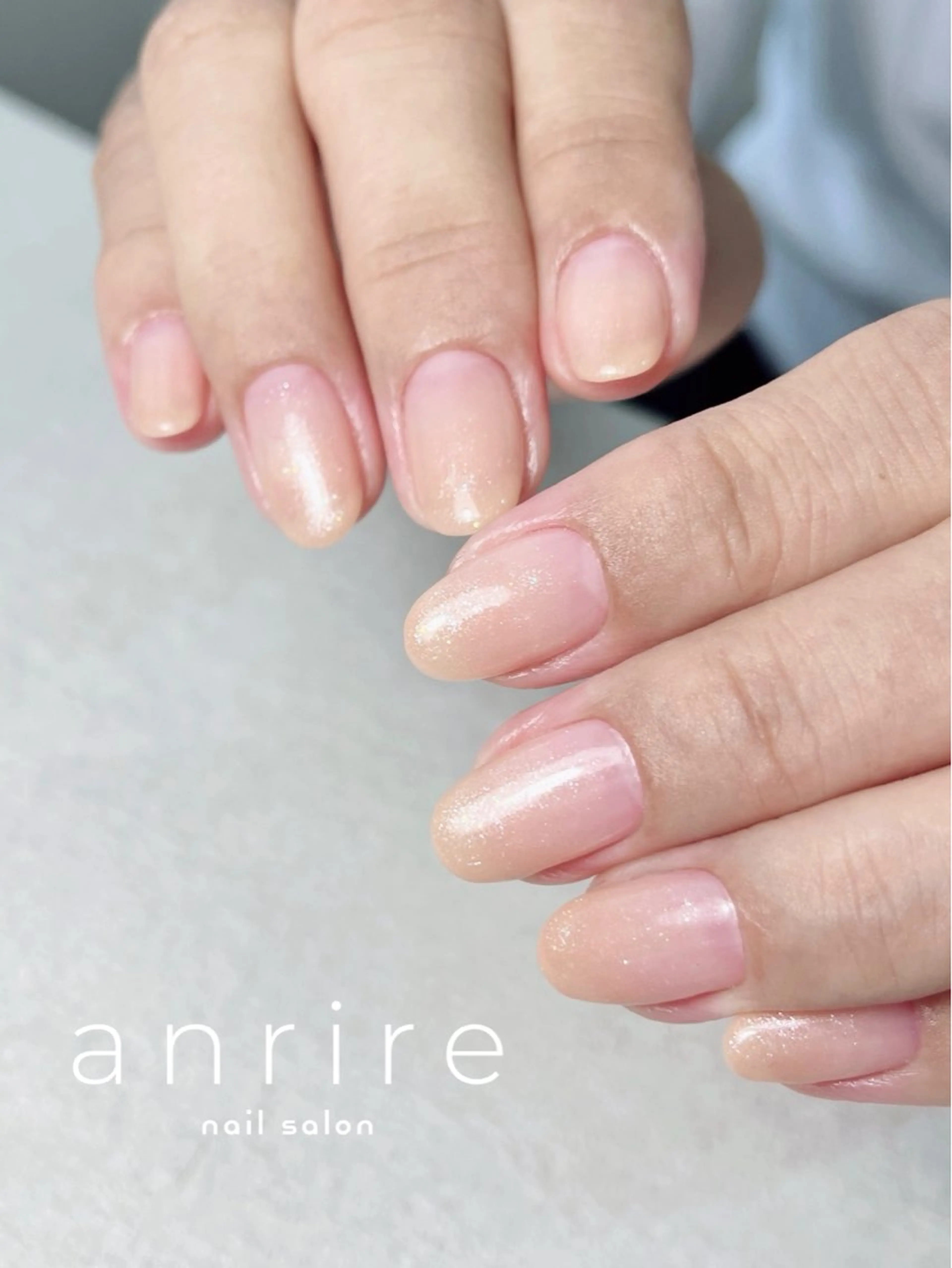 ネイル ジェルネイル グラデーション キラキラネイル ラメ(グリッター) オフィスネイル ハンドネイル nailsalon anrireのネイルデザイン