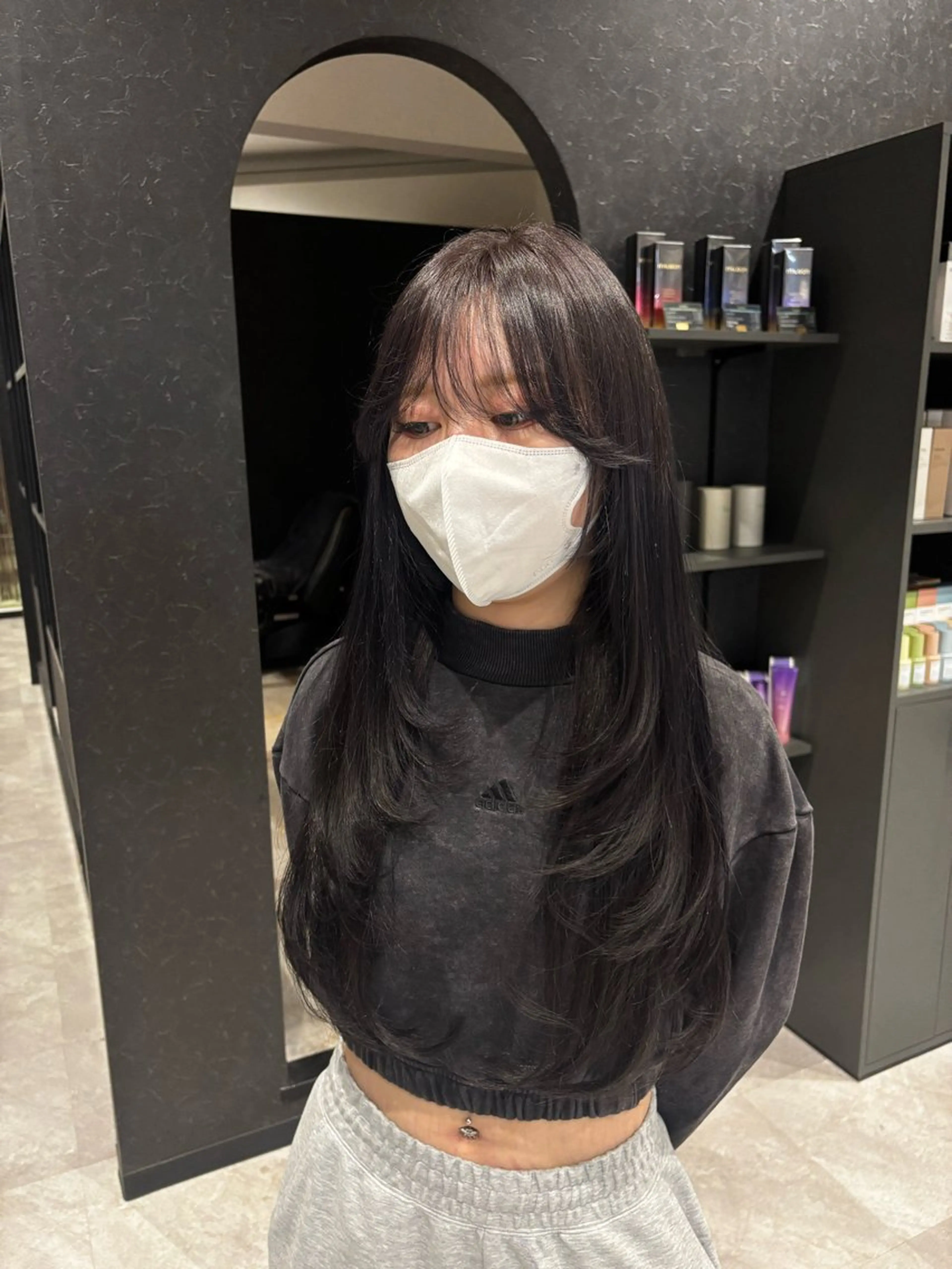 ロング ハイレイヤー レイヤーカット ロング カット ヘアカラー トリートメント maki💖 レイヤー/髪質改善のヘアスタイル