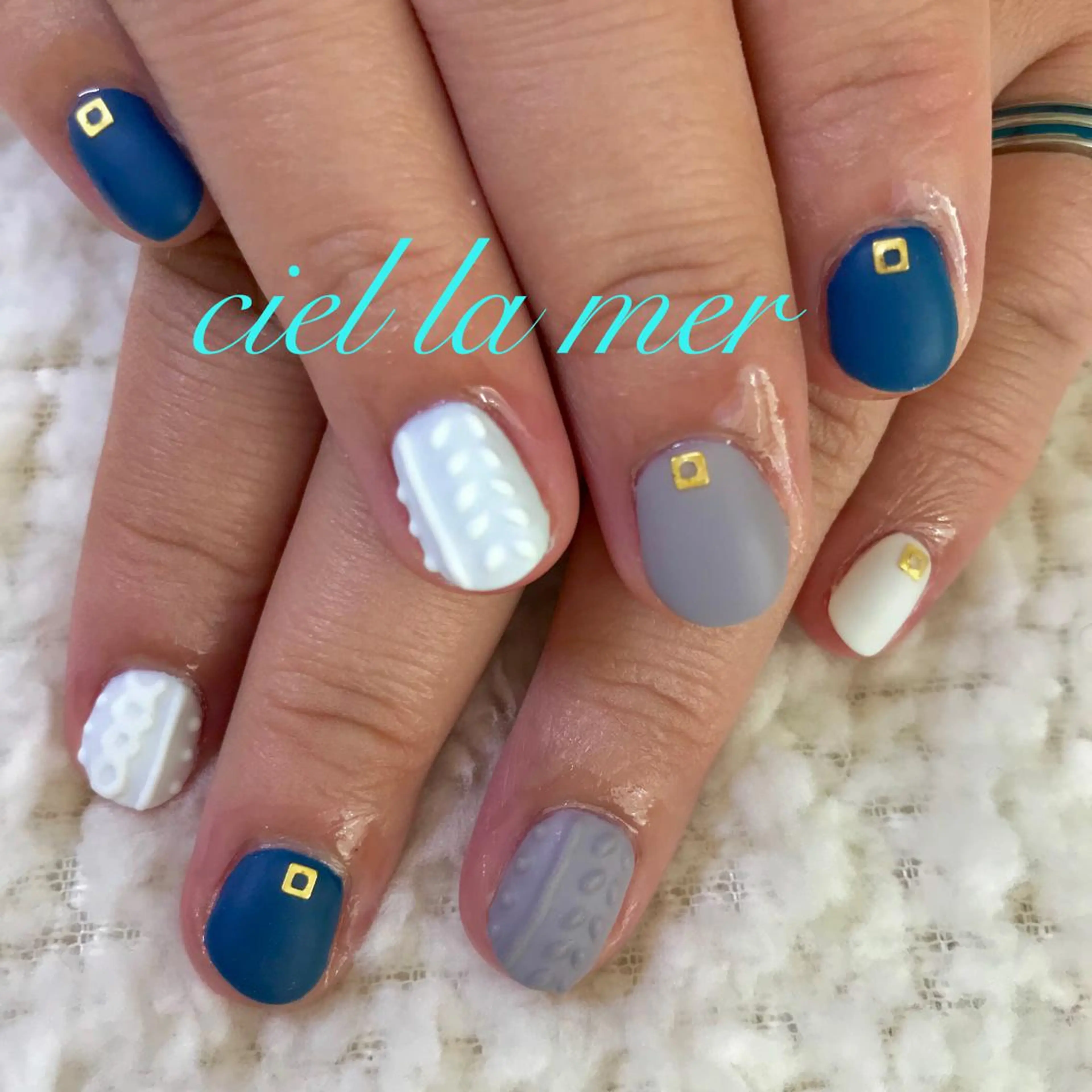 ネイル ハンドネイル フットネイル ciel la merのネイルデザイン