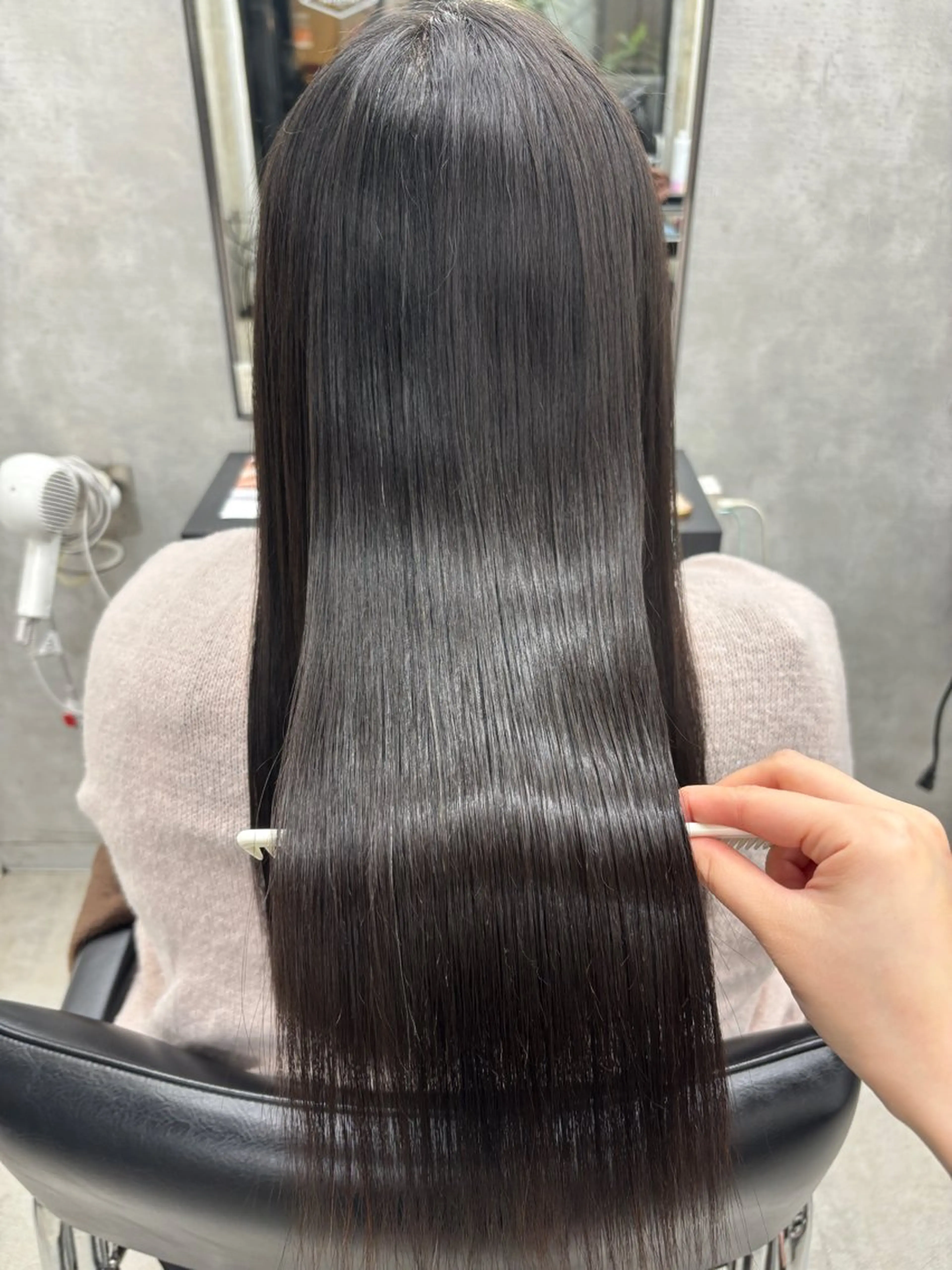 ロング 縮毛矯正 縮毛矯正 宮尾 星夢のヘアスタイル