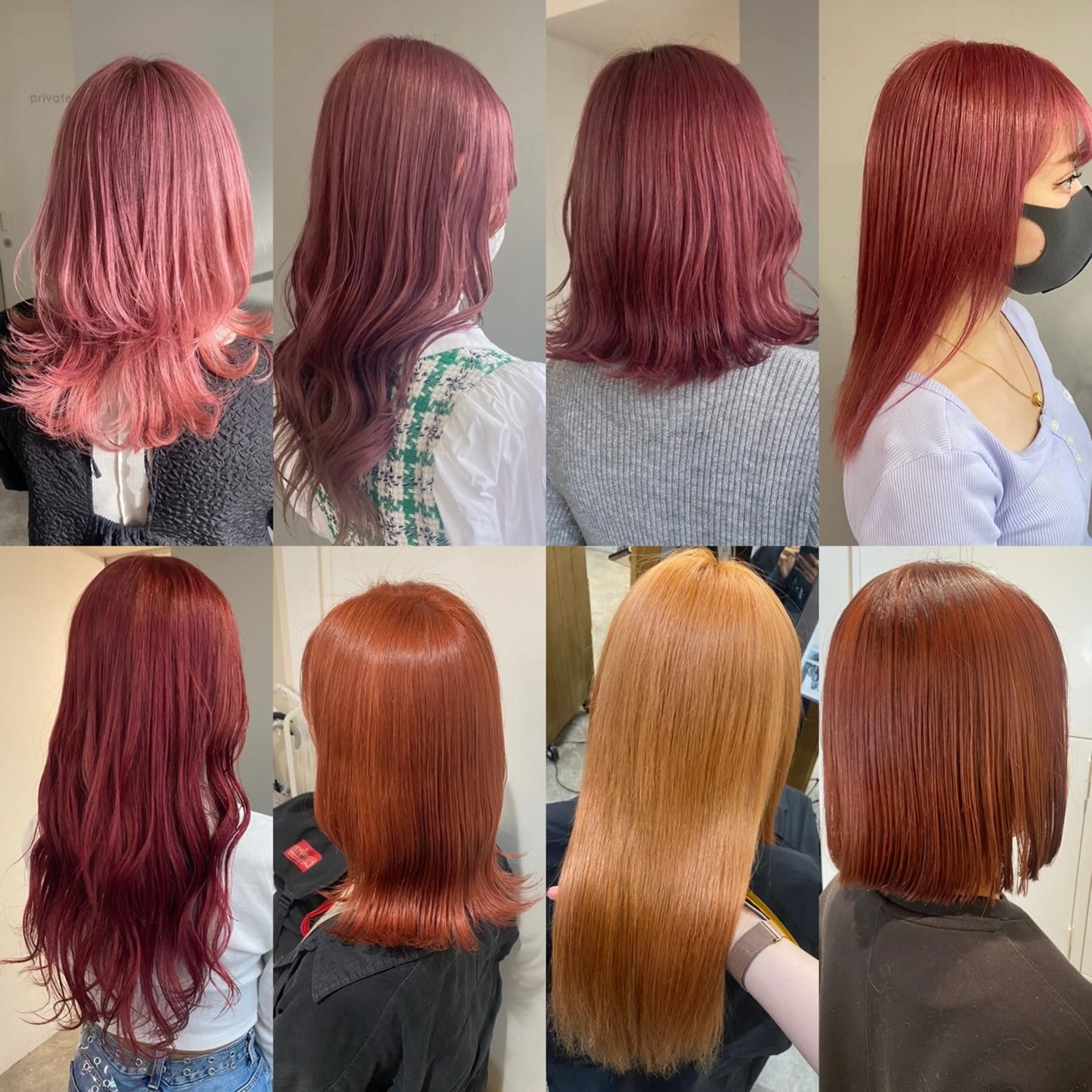 暖色系ダブルカラー(ブリーチ1回➕全体カラー)🎀🍊❤️¥13000ケアブリーチ+2000円の写真