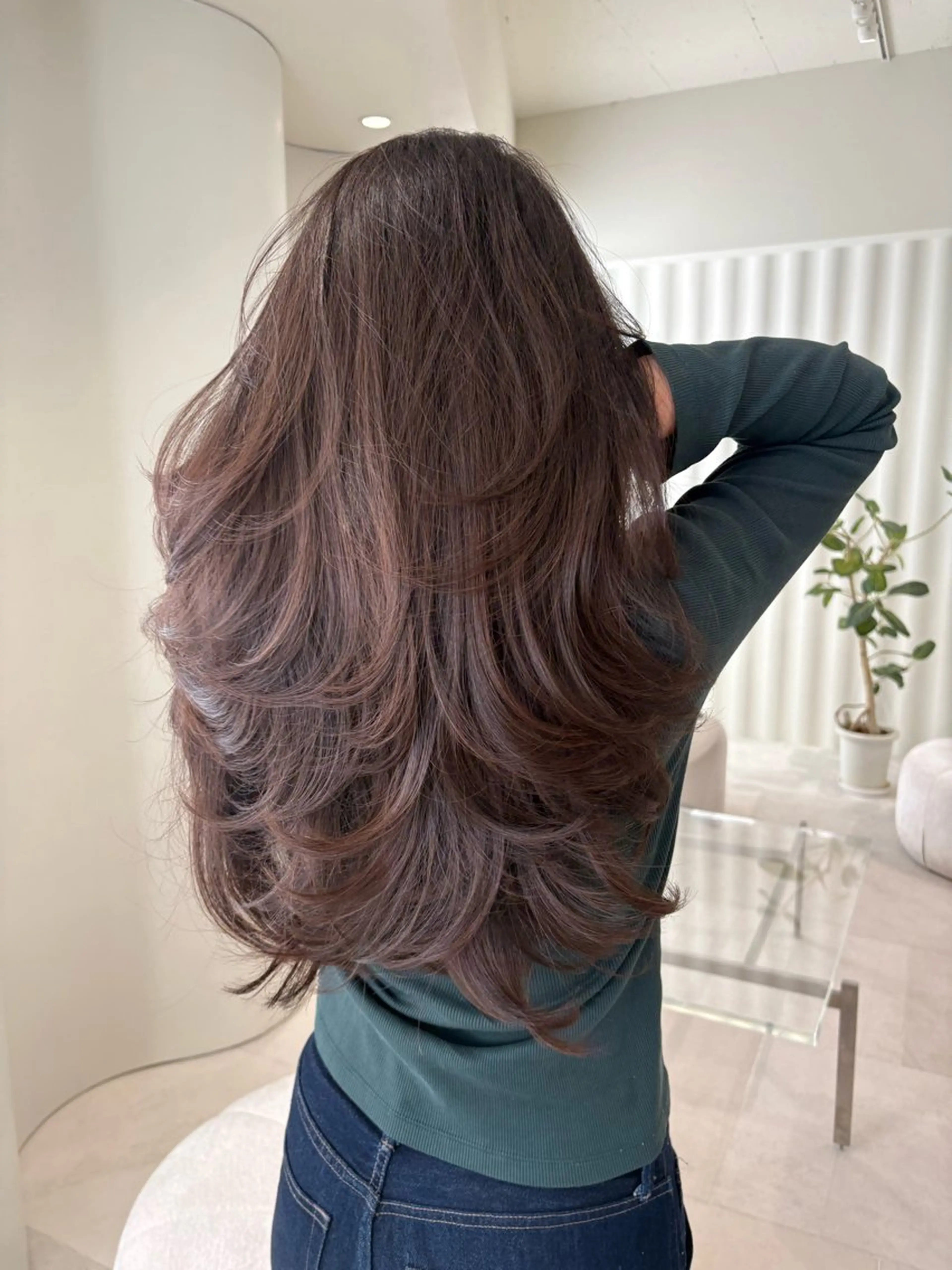 ロング カラー カット 海外レイヤー /NAGISAのヘアスタイル