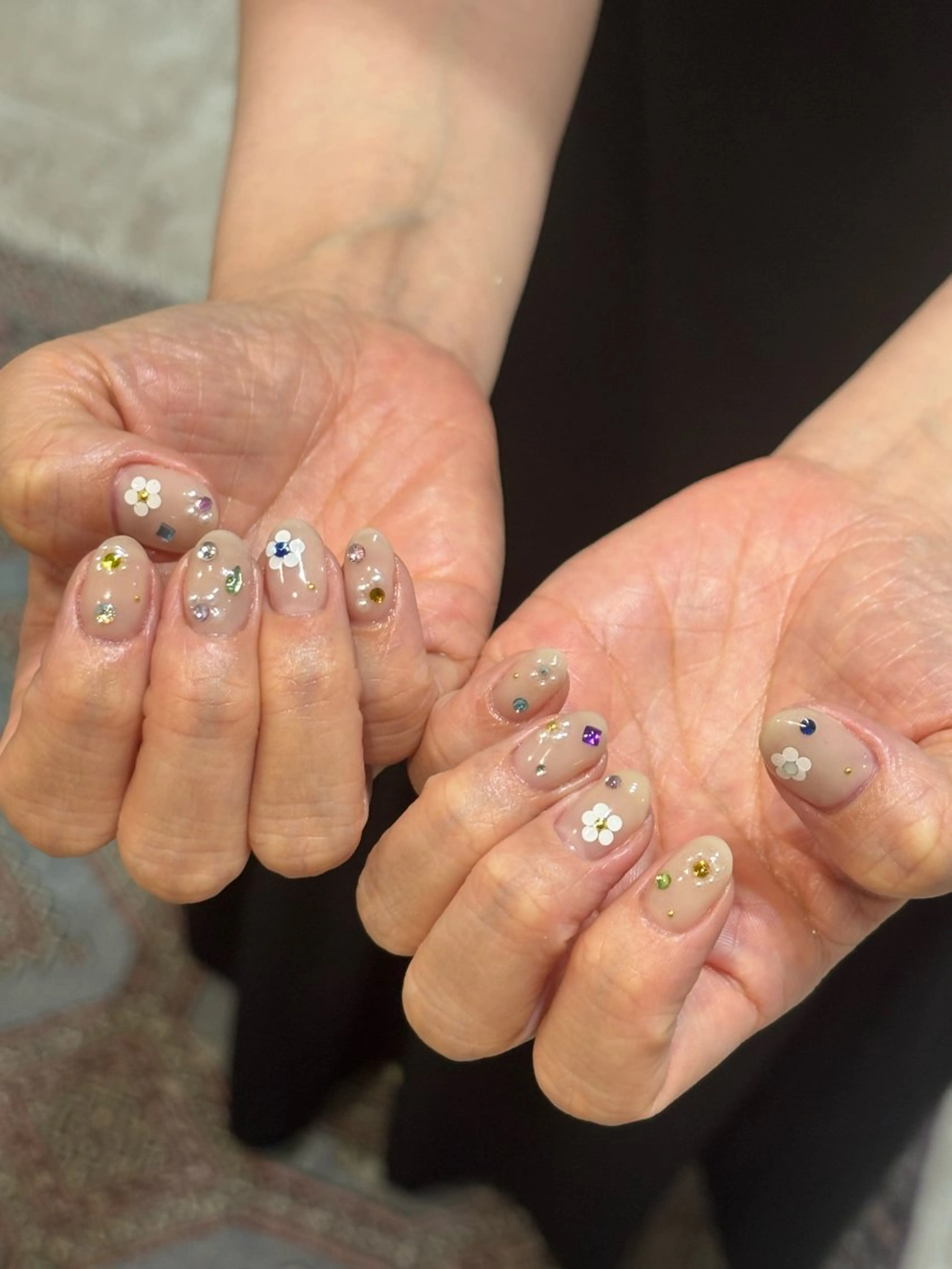 ショート 0203ムニムサン 💙Honokaのネイルデザイン