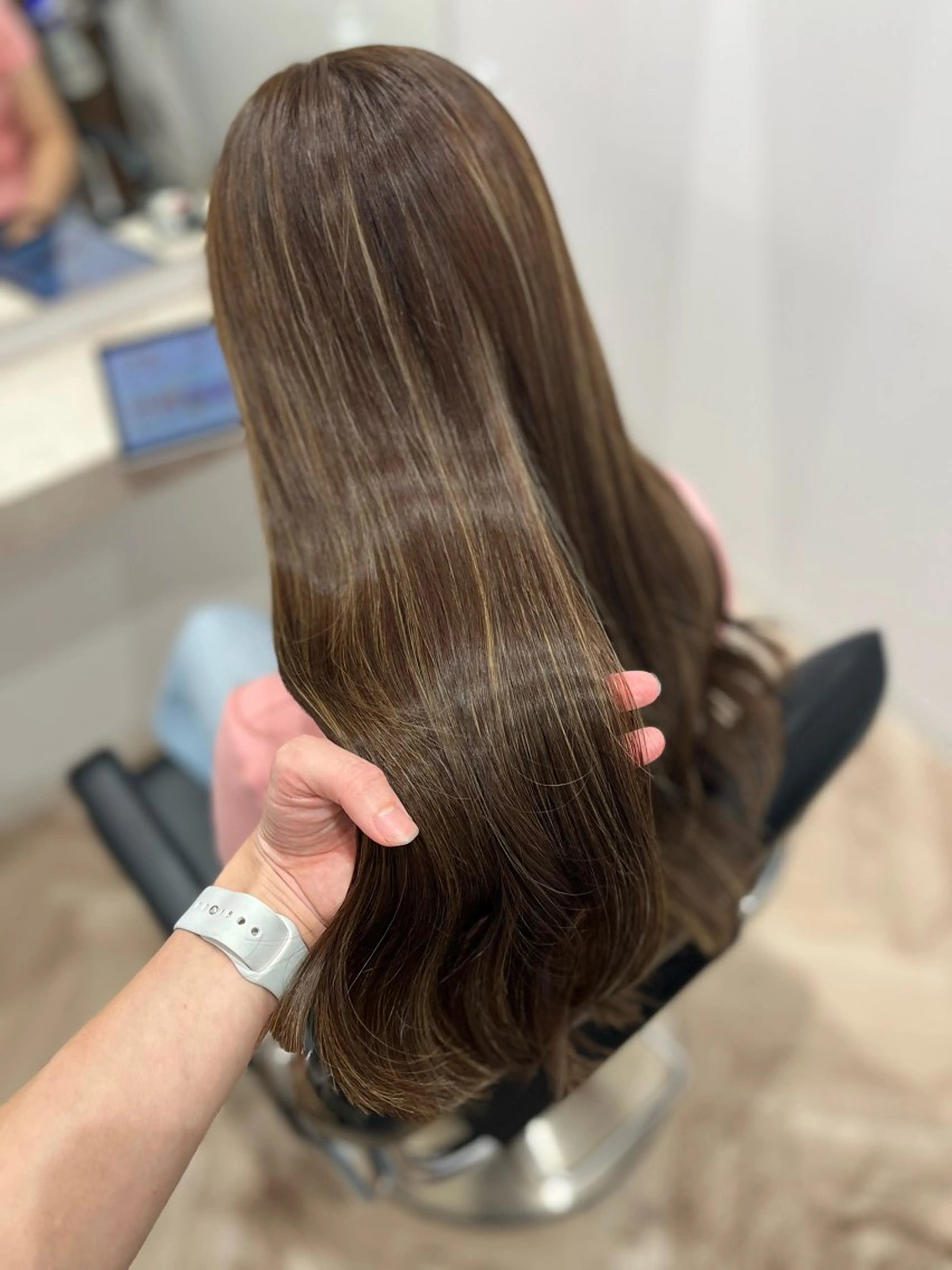 ロング カラー ブラウンカラー 🫧ぷる艶カラー🫧 Yuubi🦩のヘアスタイル