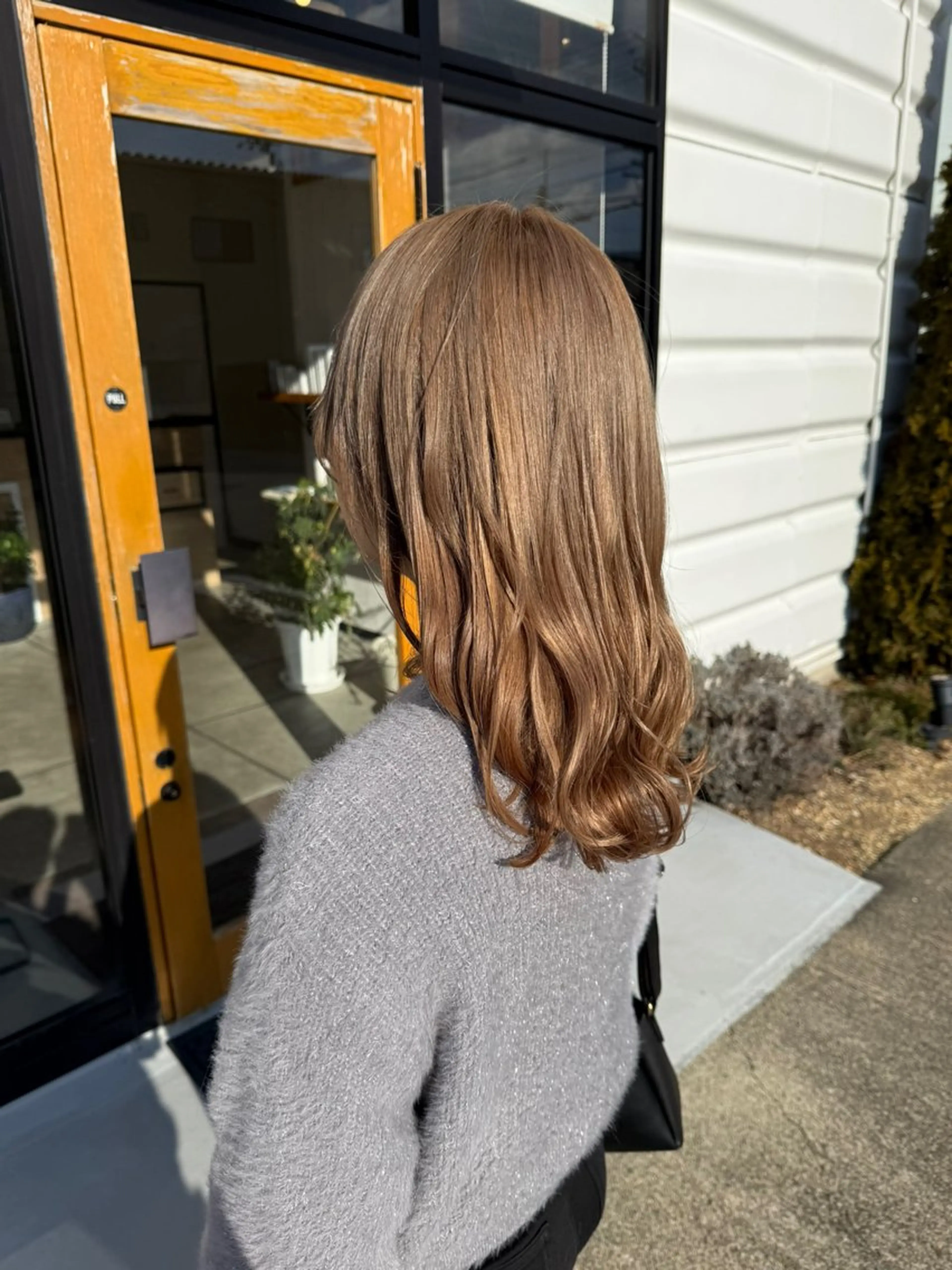 セミロング キノシタ ナオユキのヘアスタイル