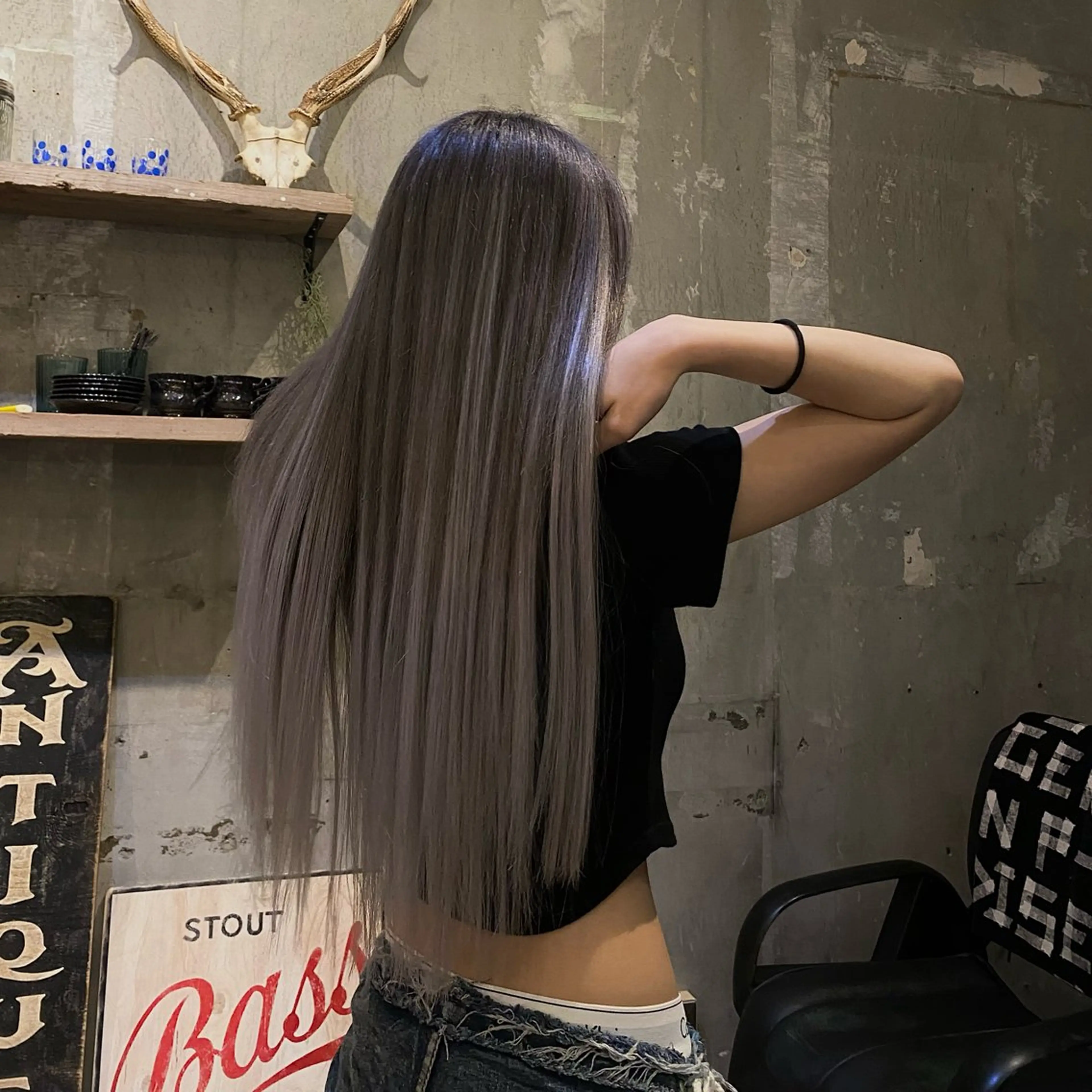 🪷カラー+シールエクステ80枚▫️馴染ませcut込み▫️の写真