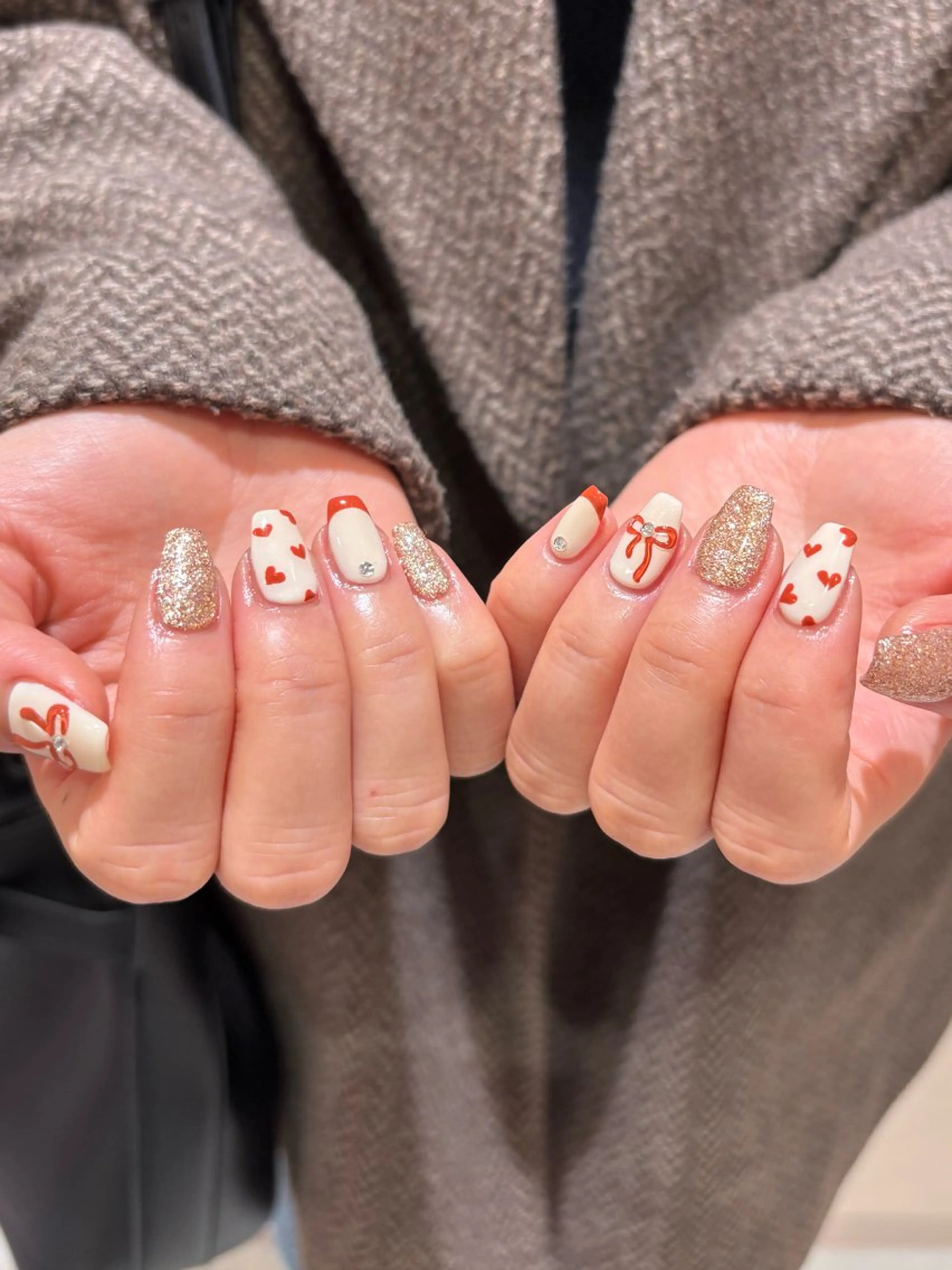 ネイル アートネイル クリアネイル ぷっくりネイル リボン LUCY心斎橋/ 💍Saki💍のネイルデザイン