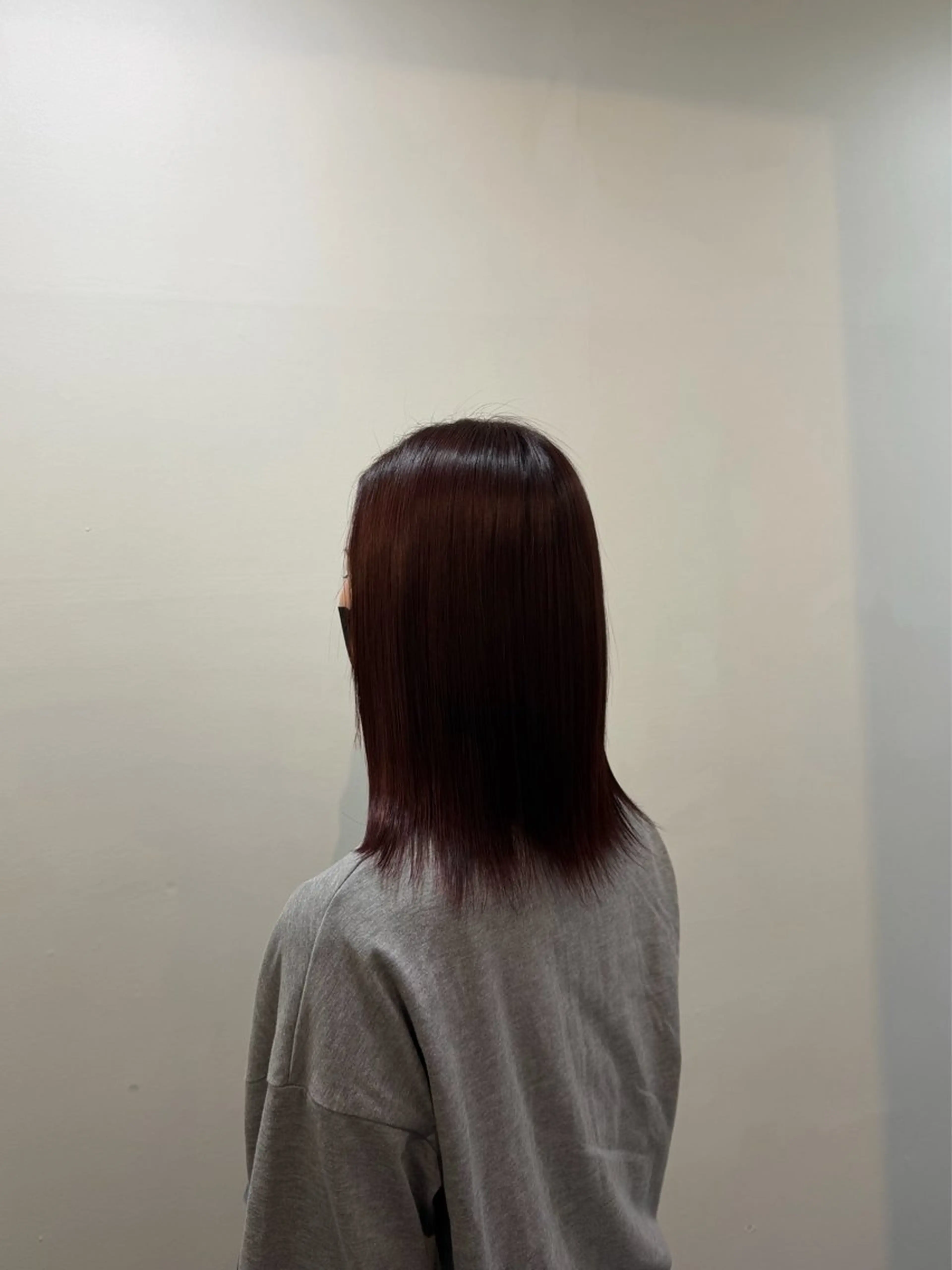 ミディアム カラー ヘアカラー air-H あやのヘアスタイル