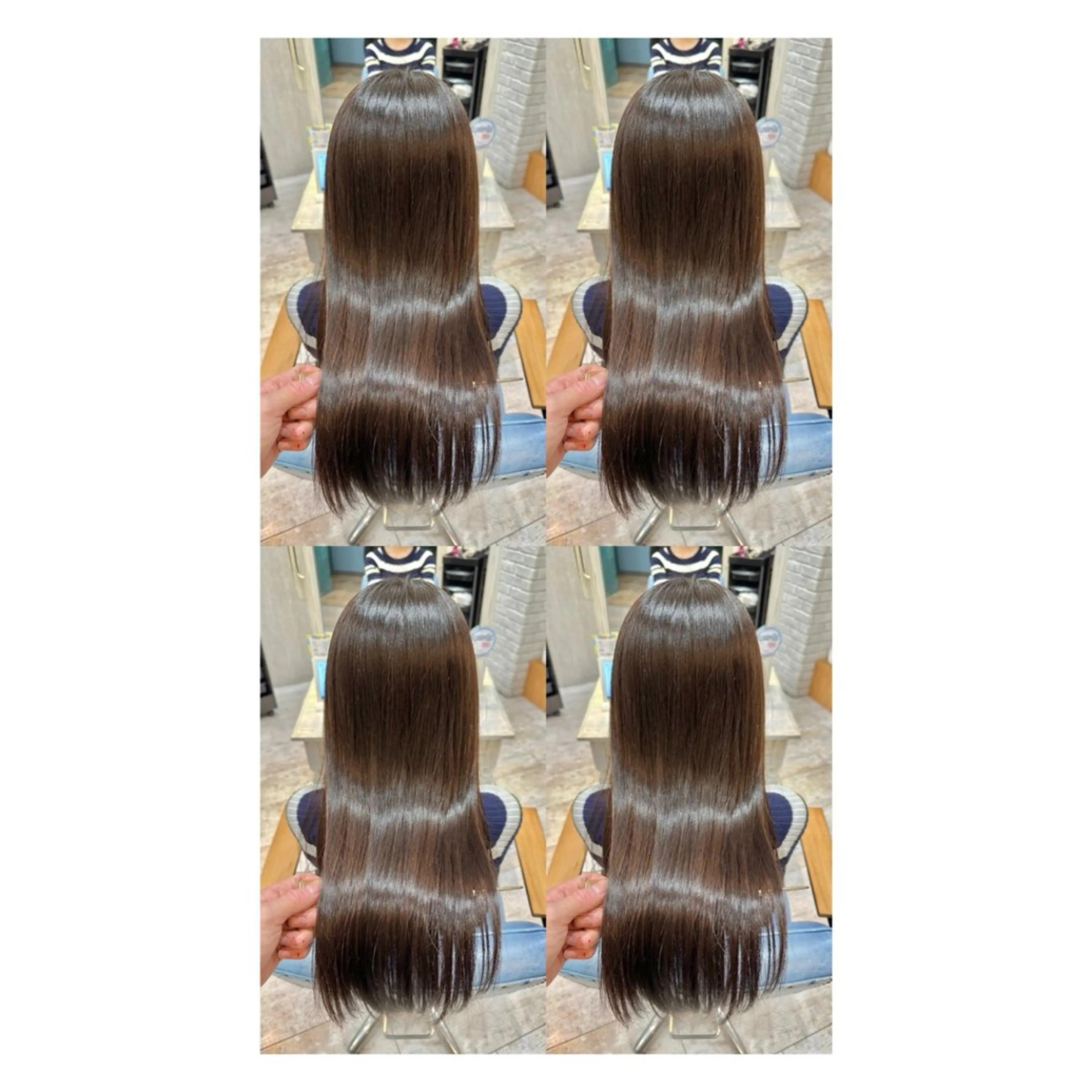 ロング カラー 透明感カラー 髪質改善 縮毛矯正 トリートメント カット ヘアカラー トリートメント 店長✨レイヤー✖️ 髪質改善✖️韓国ヘアのヘアスタイル