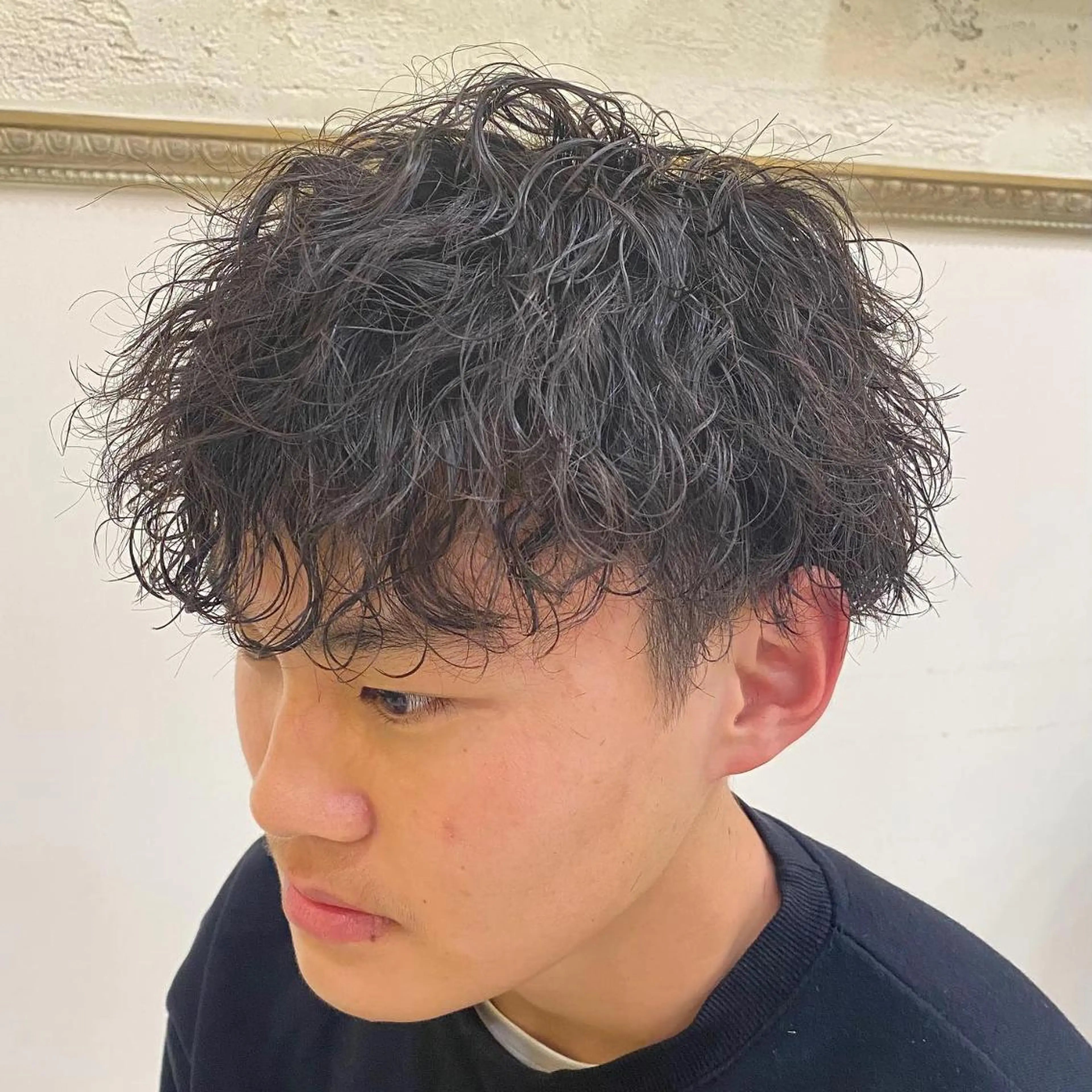 パーマ メンズ フェードカット メンズパーマ プードルパーマ メンズツイストパーマ ツイストスパイラルパーマ 年間2000名担当◎ パーマ職人/仲原佑樹のヘアスタイル