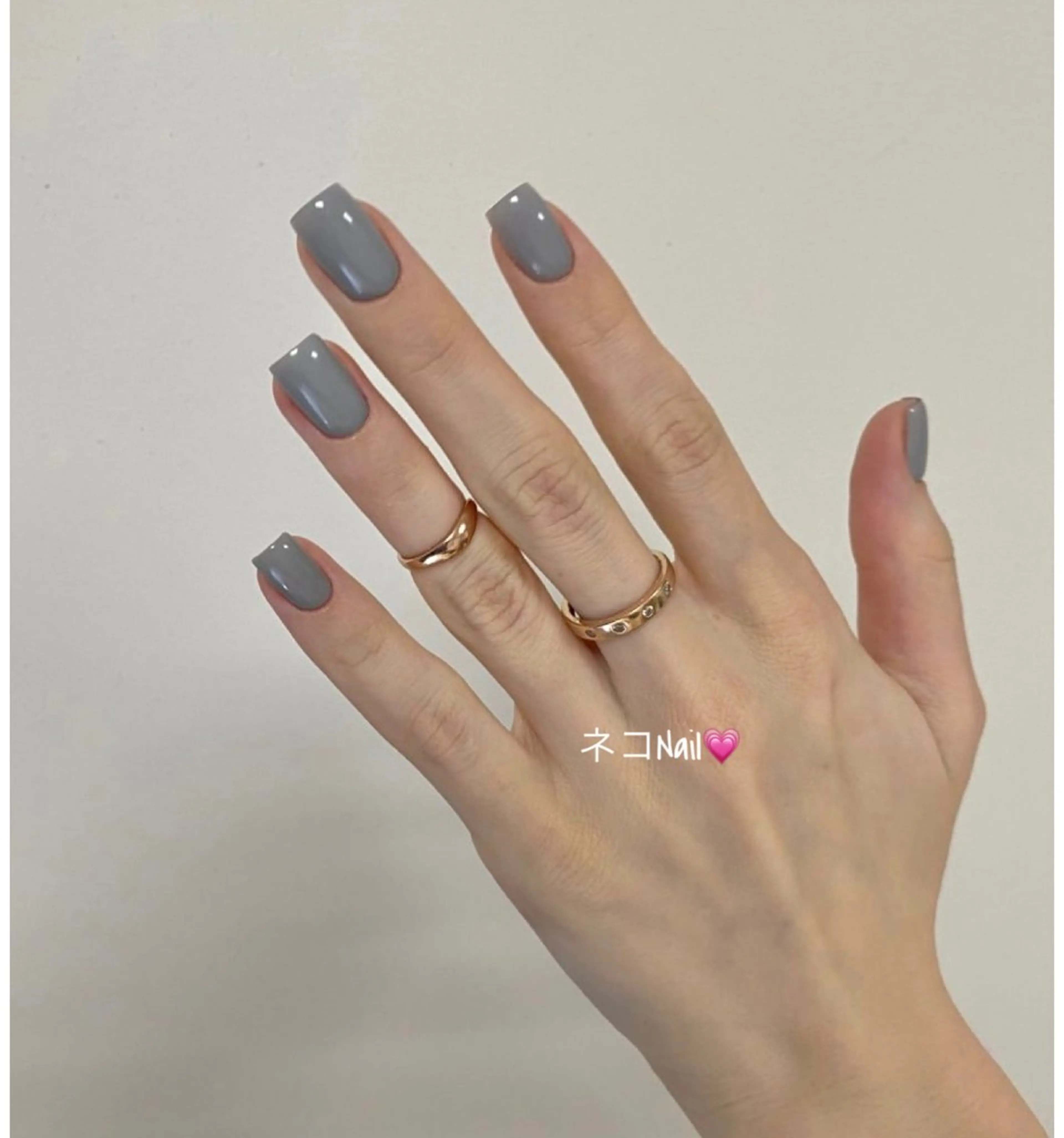 ネイル 韓国ネイル オフィスネイル ワンカラーネイル シンプルネイル 春ネイル ハンドネイル ネコ Nailのネイルデザイン