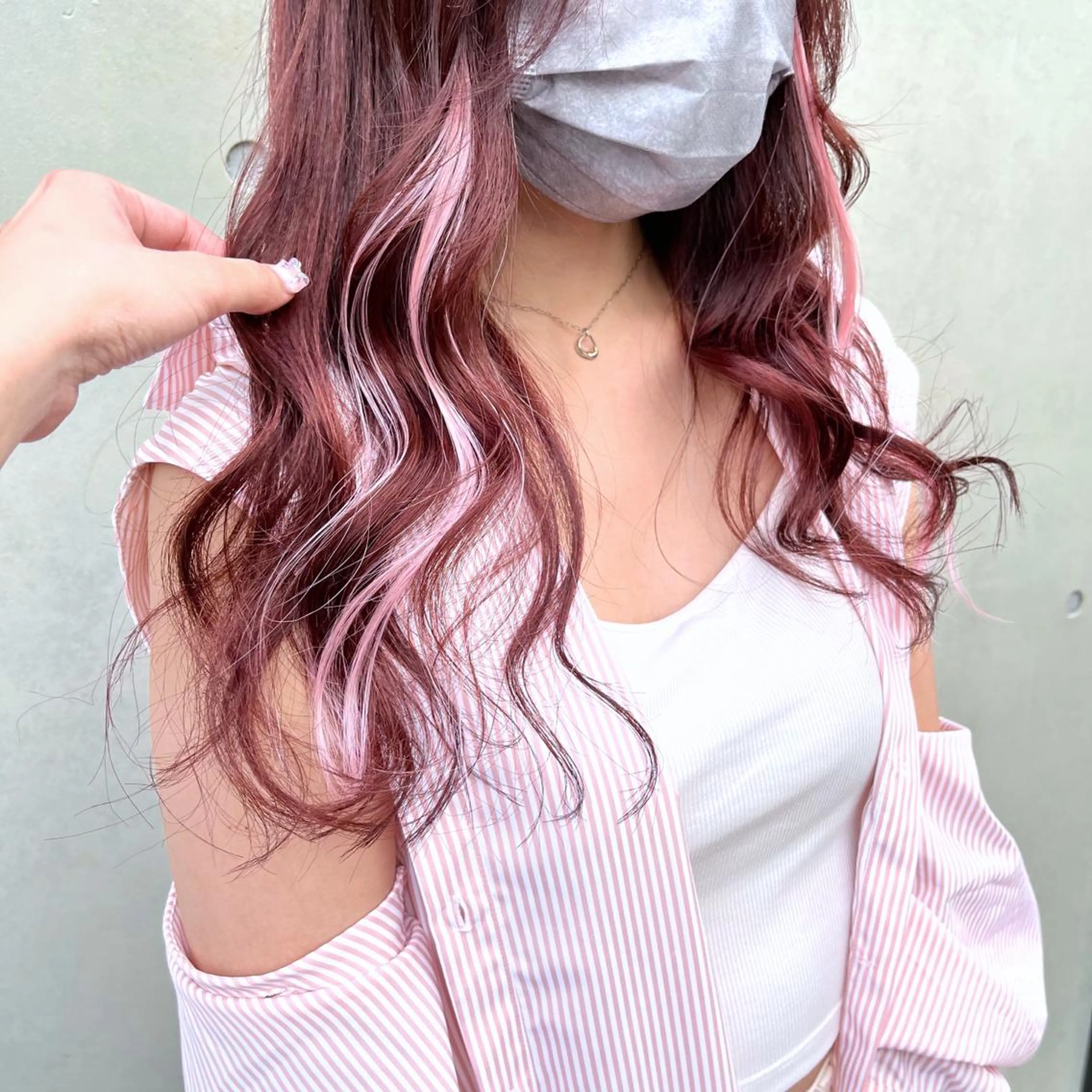 🌈初回半額🌈透明感ワンカラー+ポイントエクステ4本+うる艶トリートメント🌻の写真