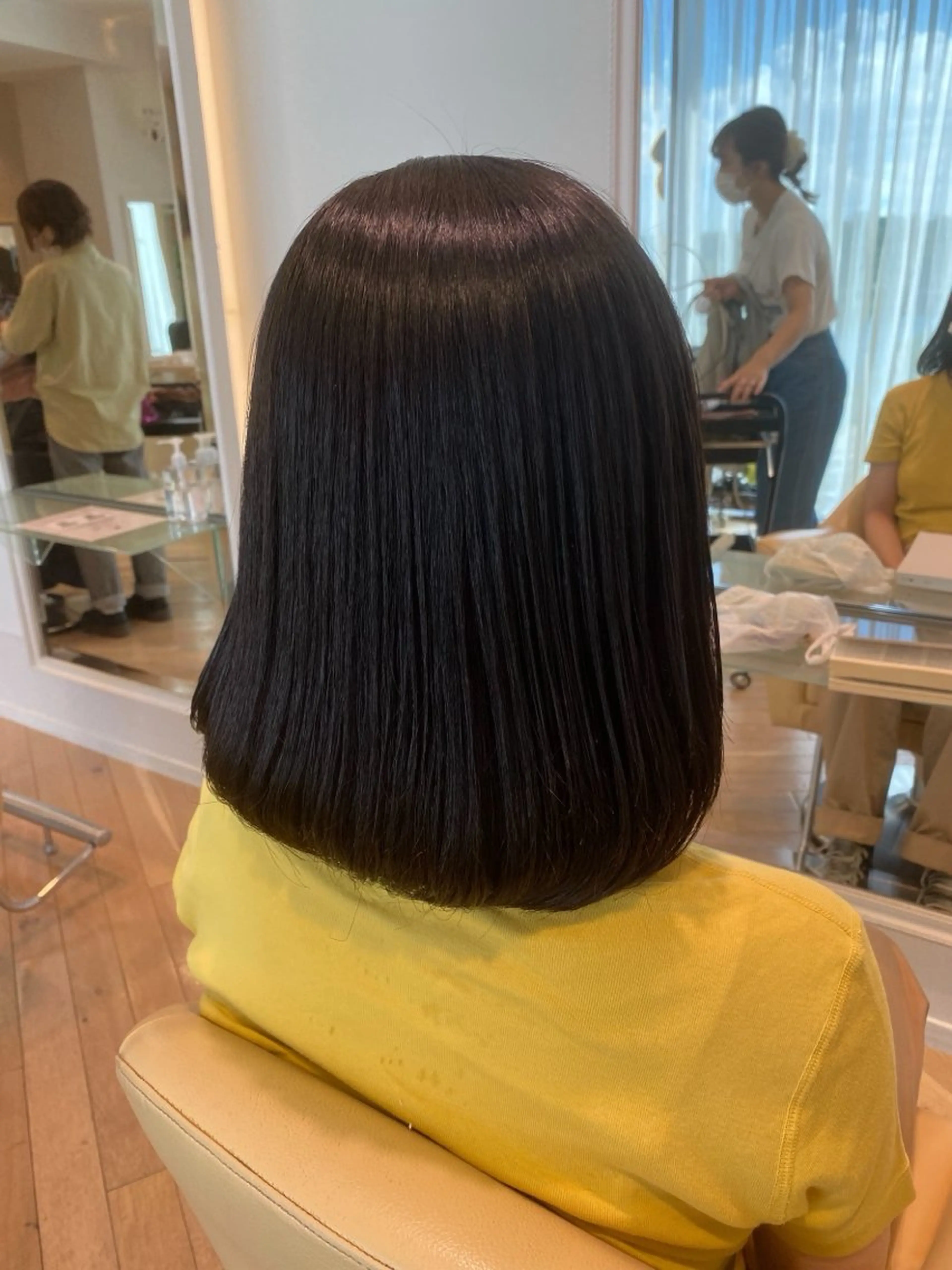 ミディアム ミディアムパーマ 縮毛矯正 コバヤシ ユメのヘアスタイル