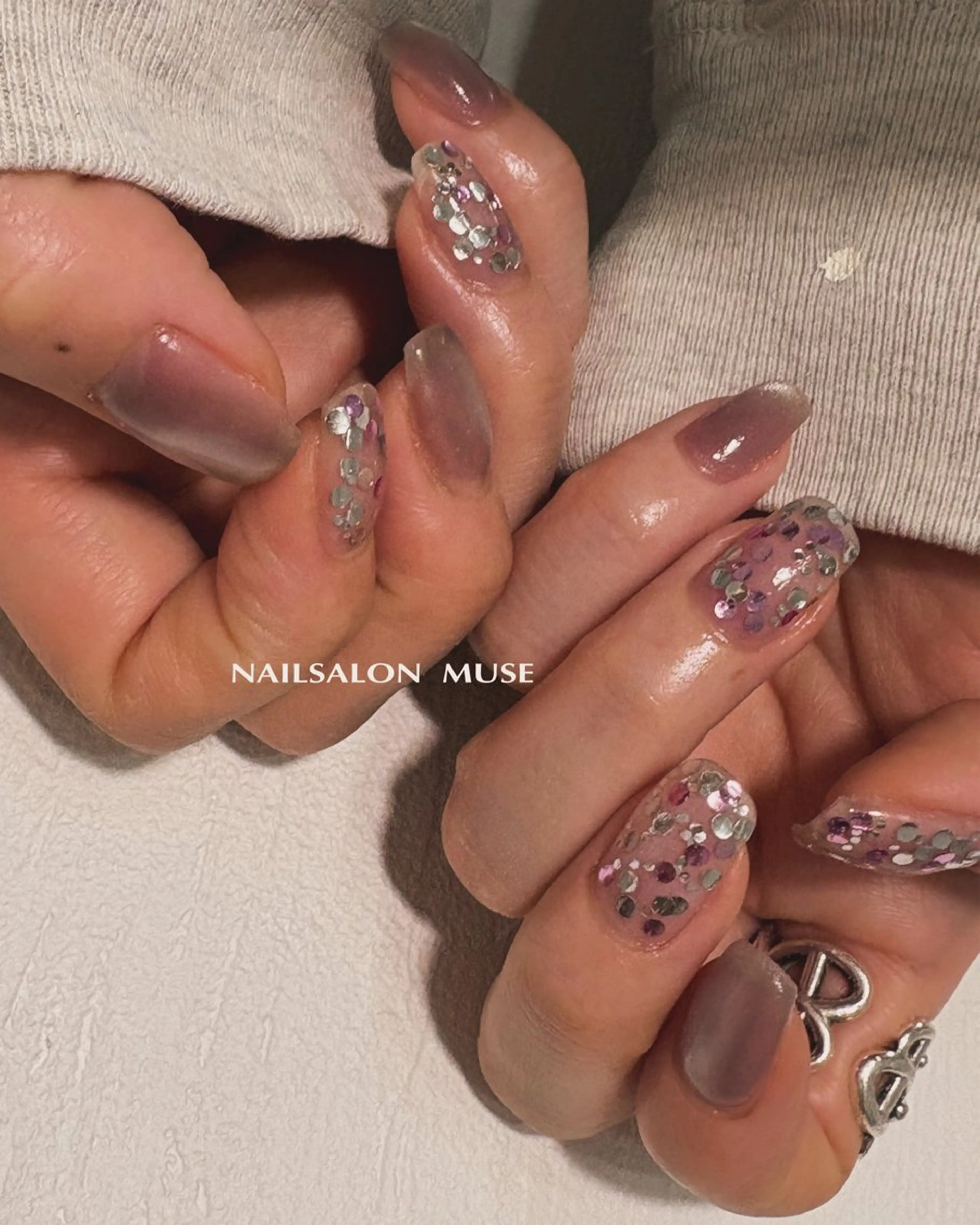 ネイル フラッシュネイル ホログラムネイル Nail Salon MUSEのネイルデザイン