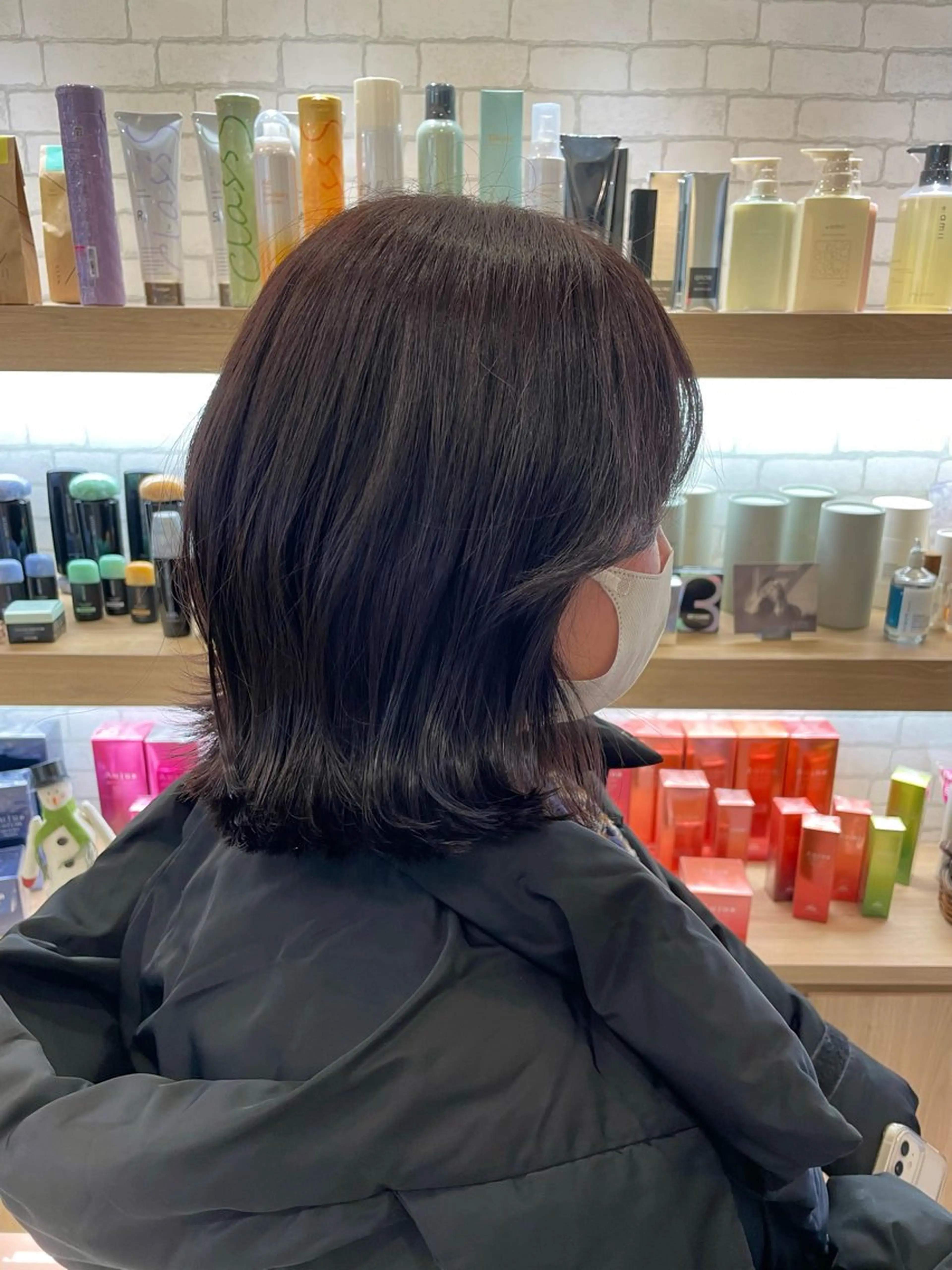 ミディアム カット 鎌倉/アレンジ/暗髪 /髪質改善/ ユキミのヘアスタイル